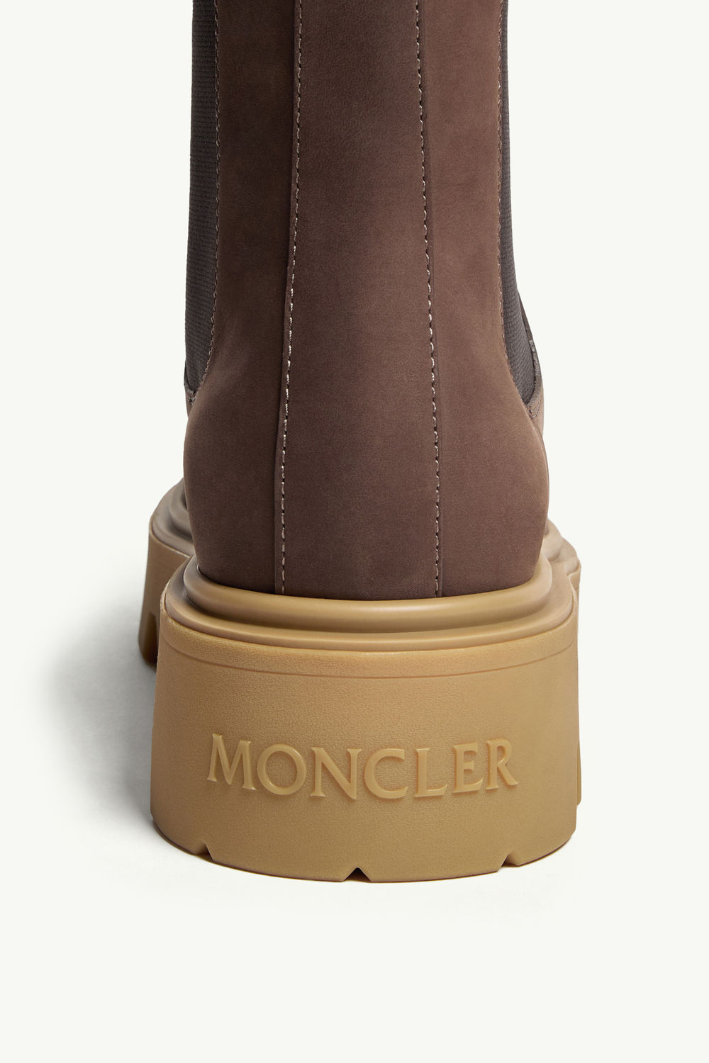 Aurea Nubuck Chelsea Boots Women Brown Moncler 6
