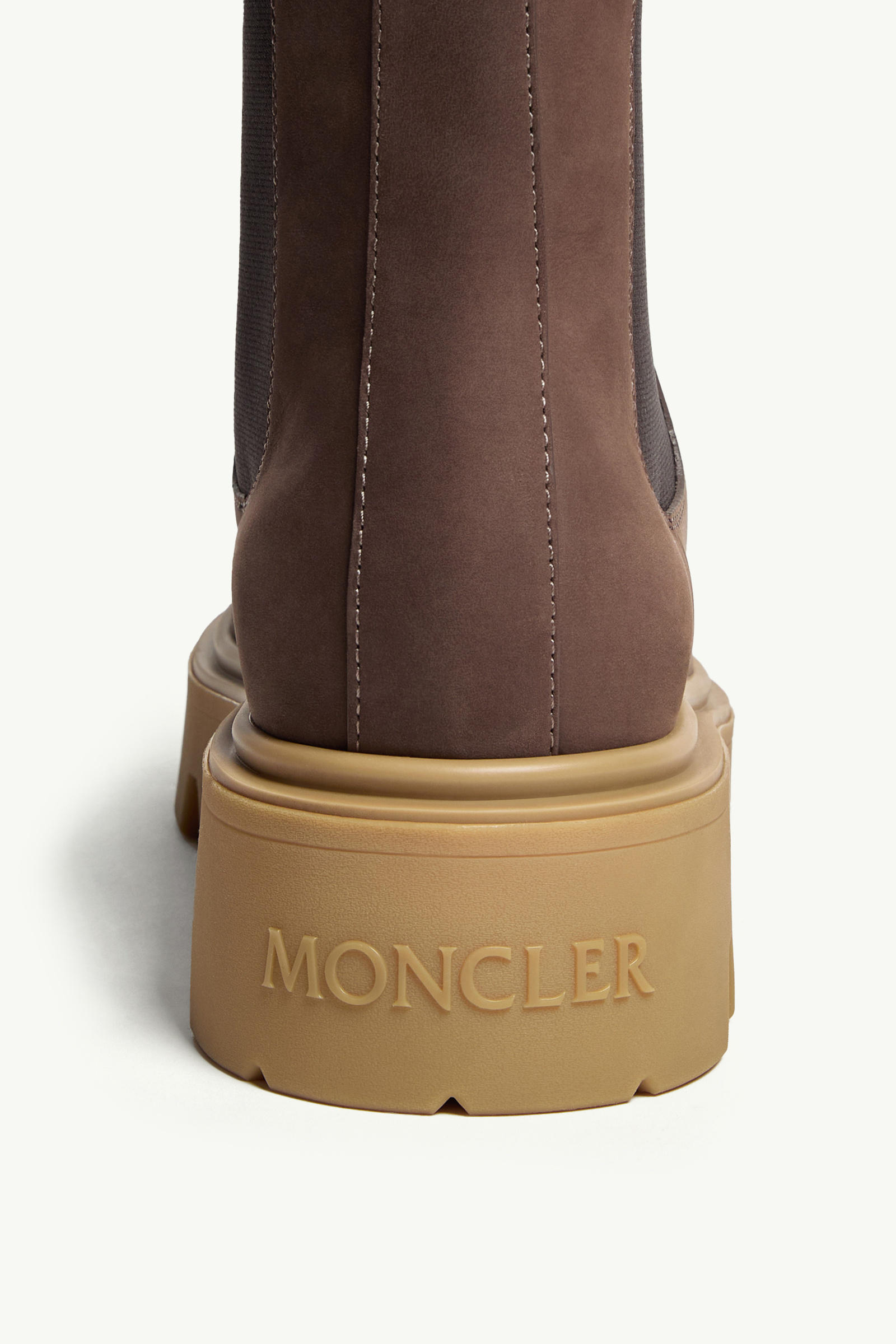 Aurea Nubuck Chelsea Boots Women Brown Moncler 6
