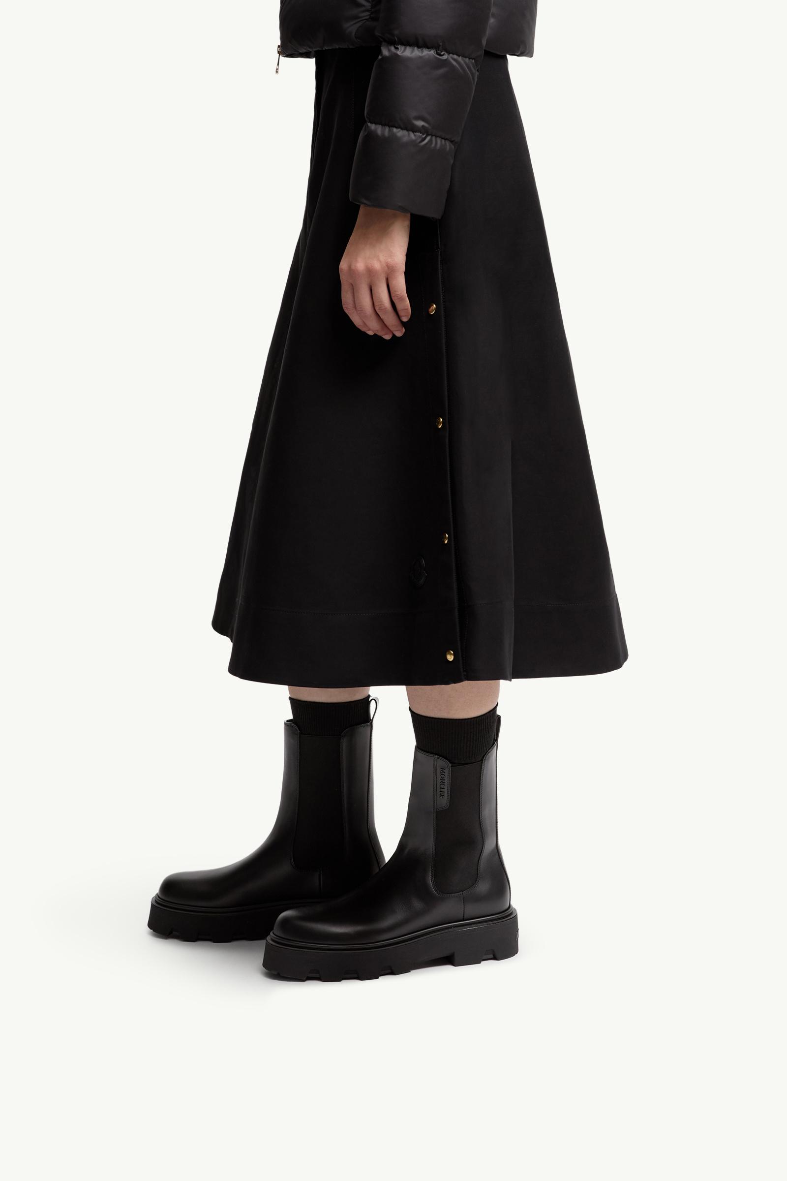Black Aurea Leather Chelsea Boots - Boots for Women | Moncler JP
