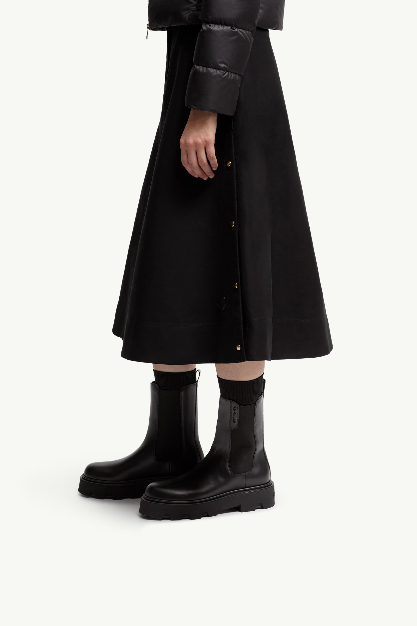 Aurea Leather Chelsea Boots Women Black Moncler 1