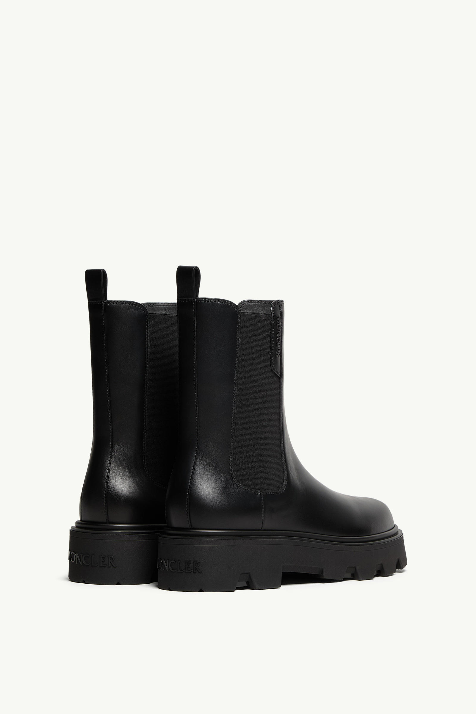 Aurea Leather Chelsea Boots Women Black Moncler 4