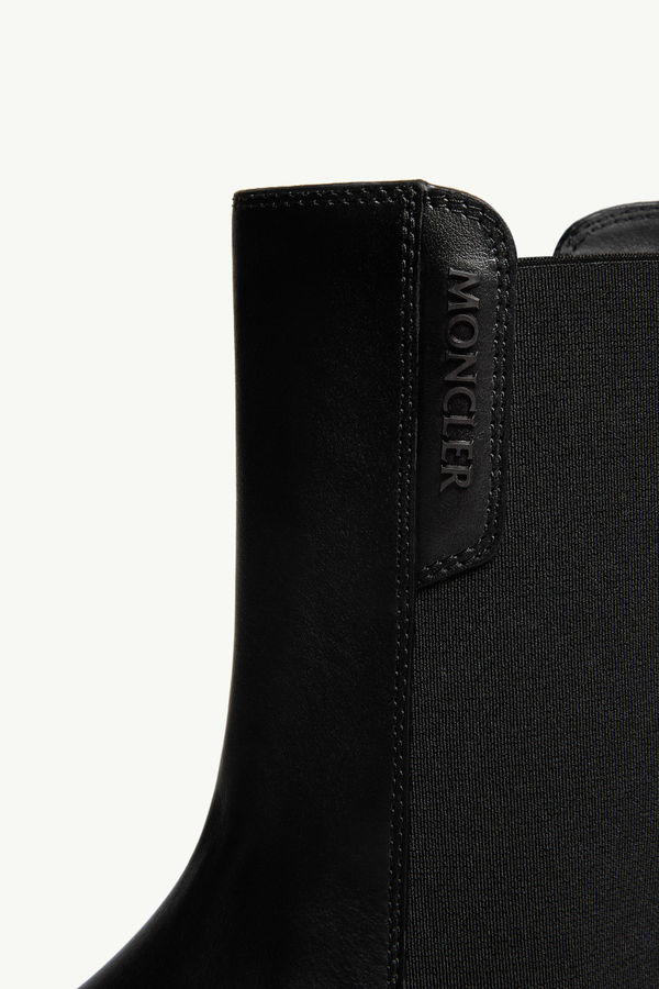 Aurea Chelsea Boots aus Leder Damen Schwarz Moncler 6