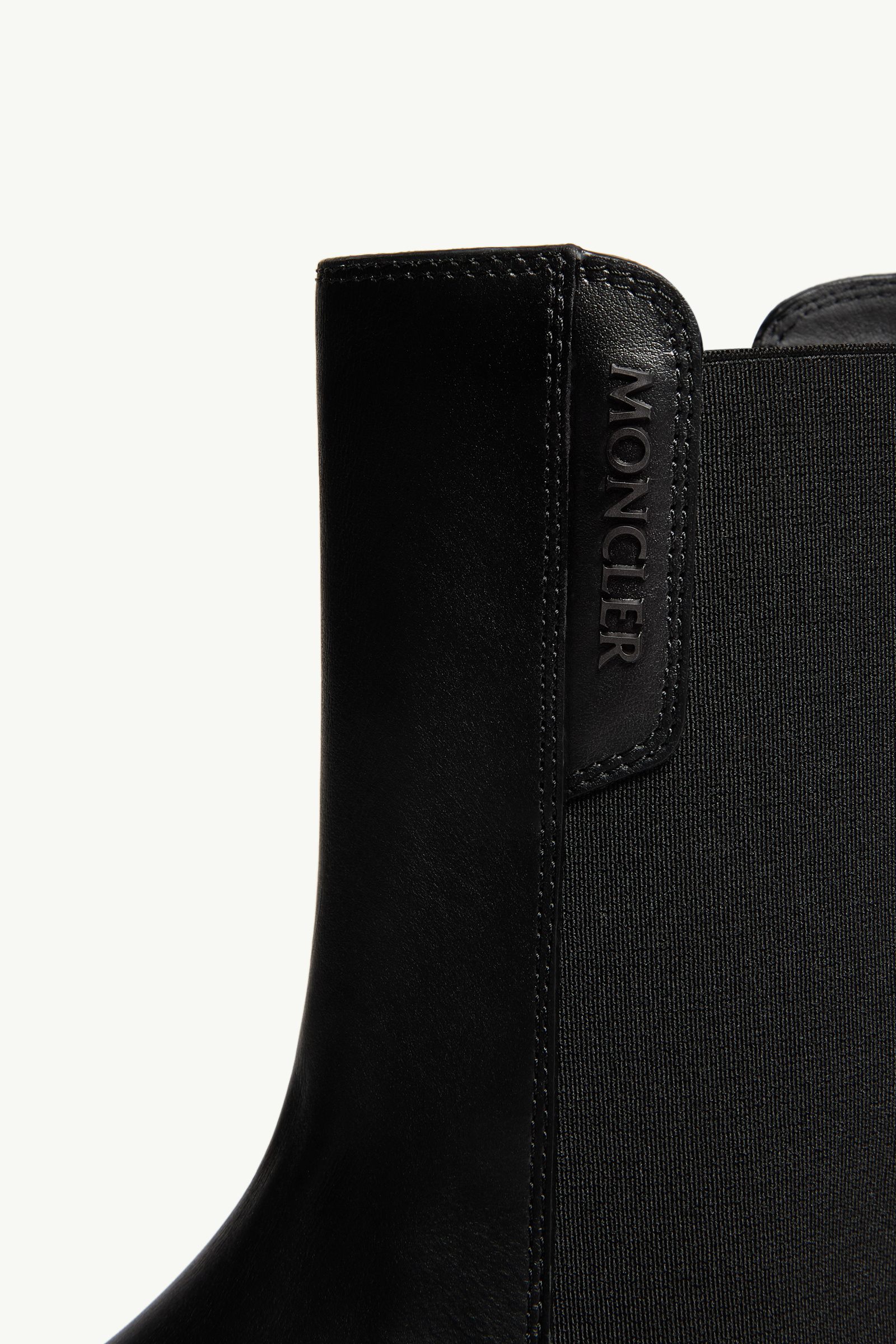 Black Aurea Leather Chelsea Boots - Boots for Women | Moncler JP