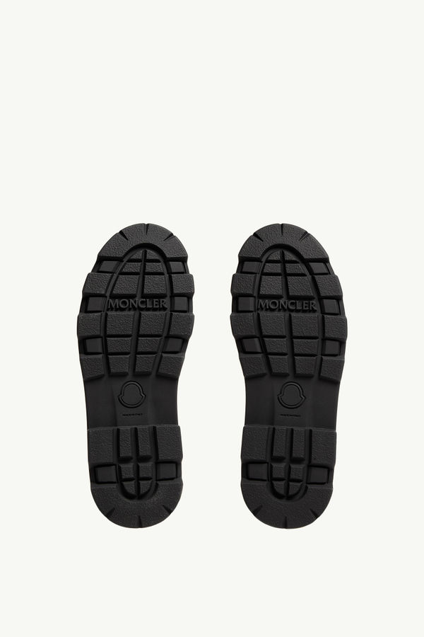 Vera High Suede Lace-Up Boots Women Black Moncler 5