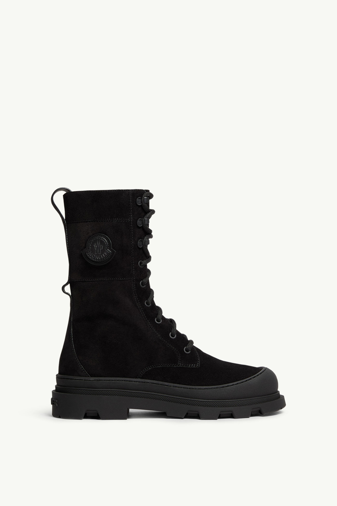 Vera High Schnürstiefel aus Wildleder Damen Schwarz Moncler 0