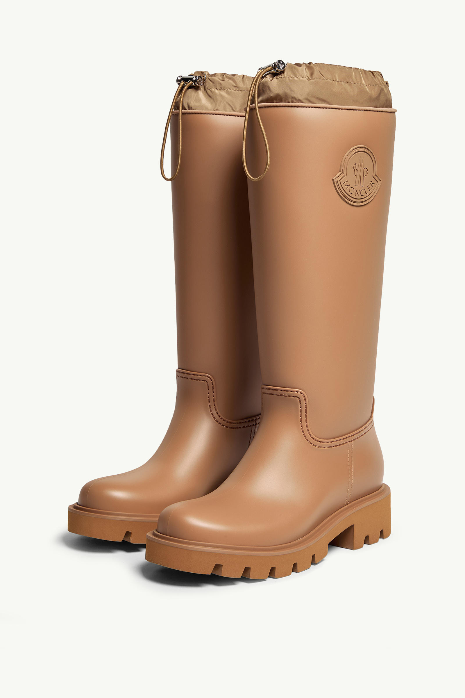 Kickstream High Rain Boots Women Light Brown Moncler 3