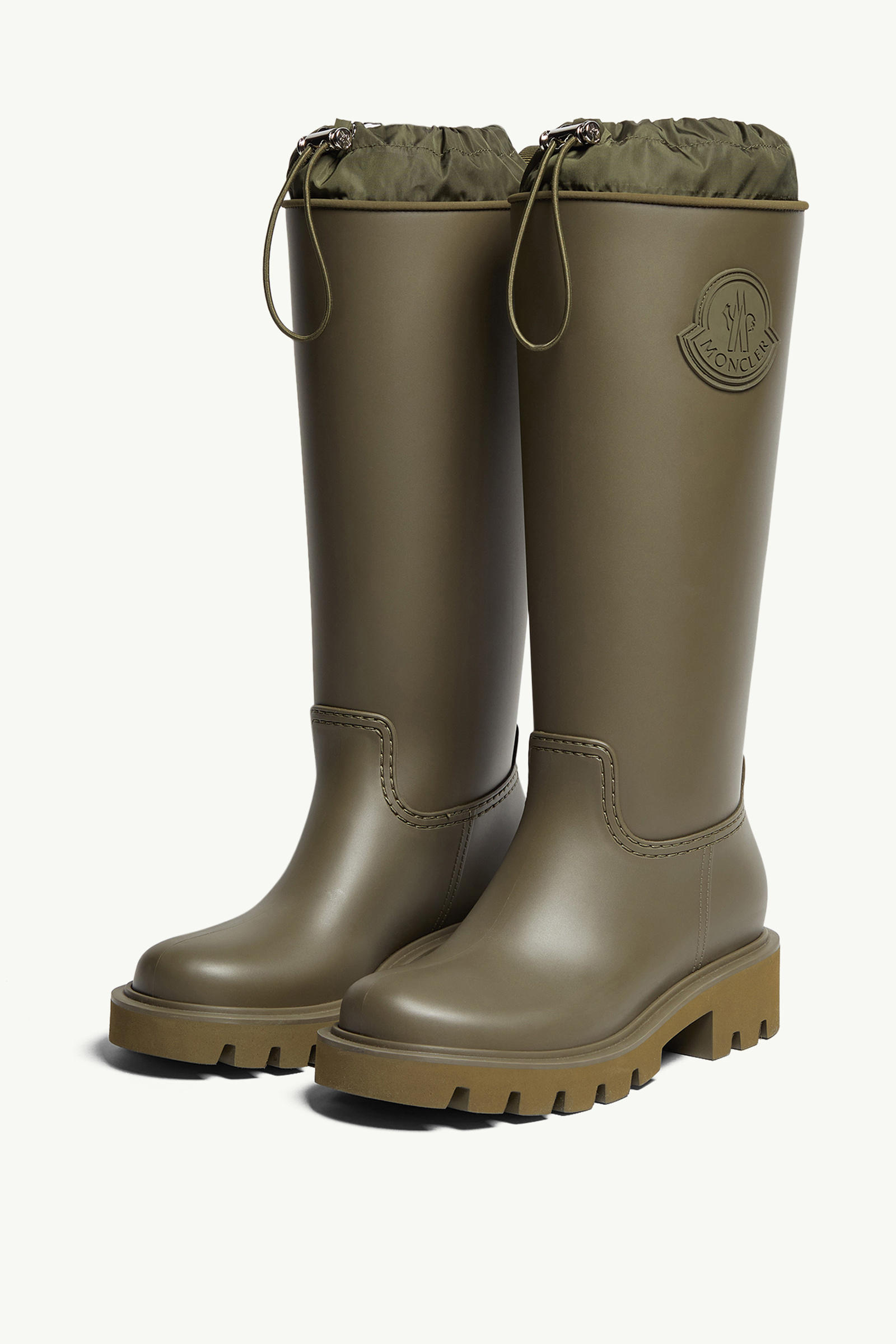 Kickstream High Rain Boots Women Olive Green Moncler 3