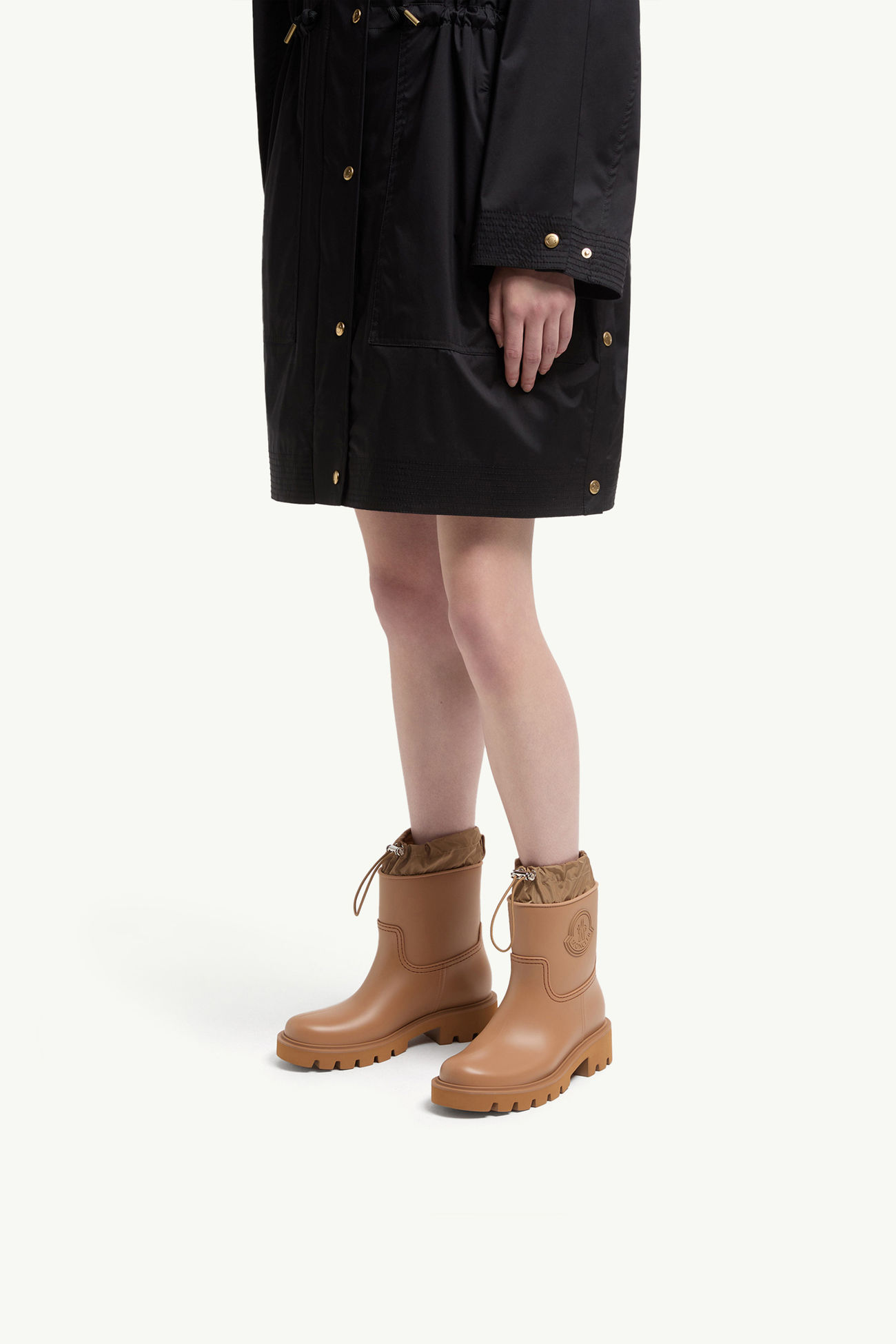 Kickstream Regenstiefel Damen Hellbraun Moncler 1