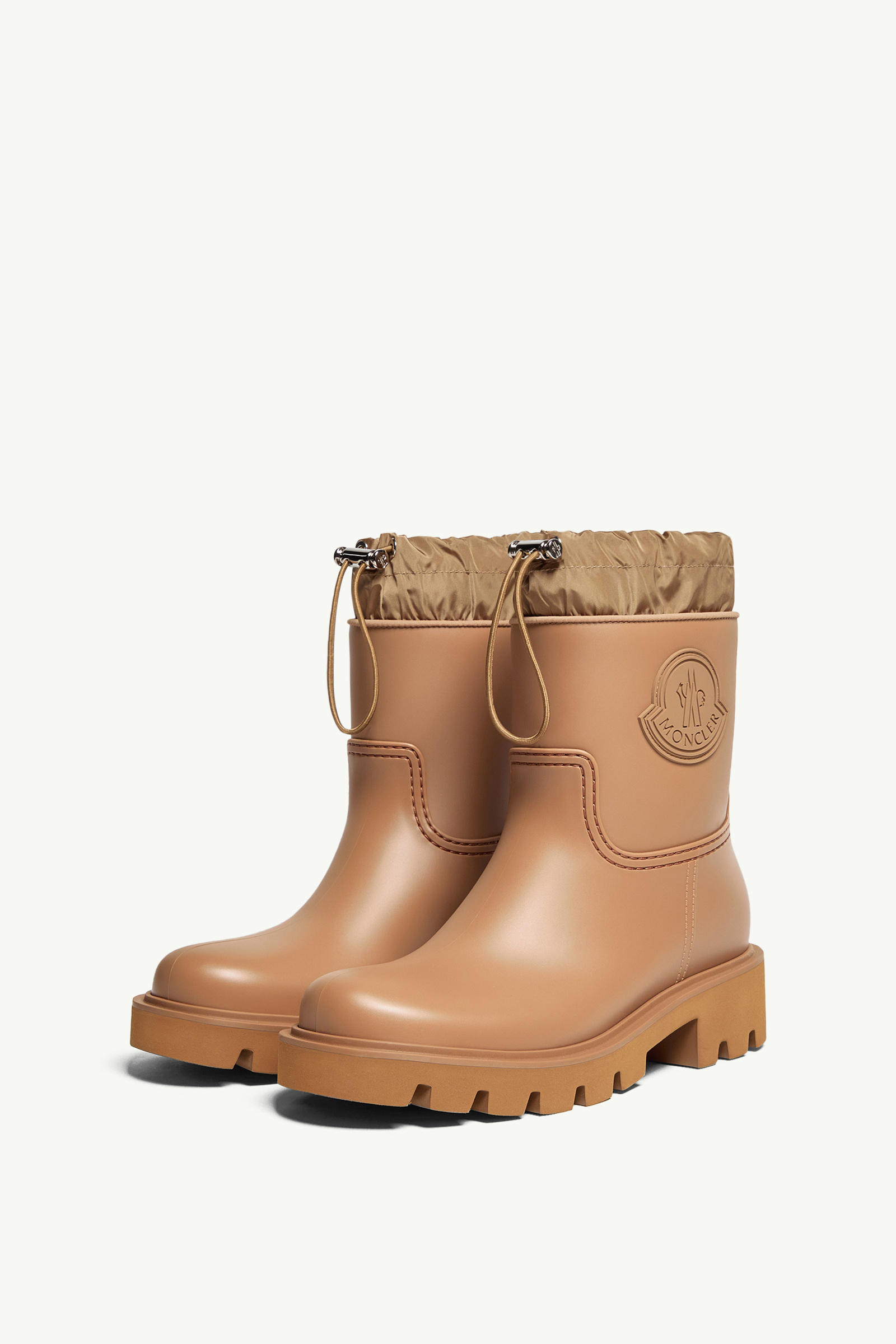 Kickstream Rain Boots Women Light Brown Moncler 3