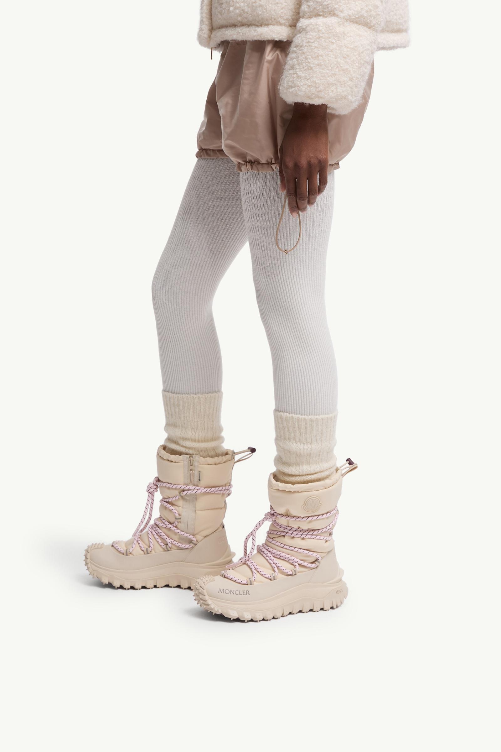 White Ivory Trailgrip Après High Boots - Boots for Women | Moncler US