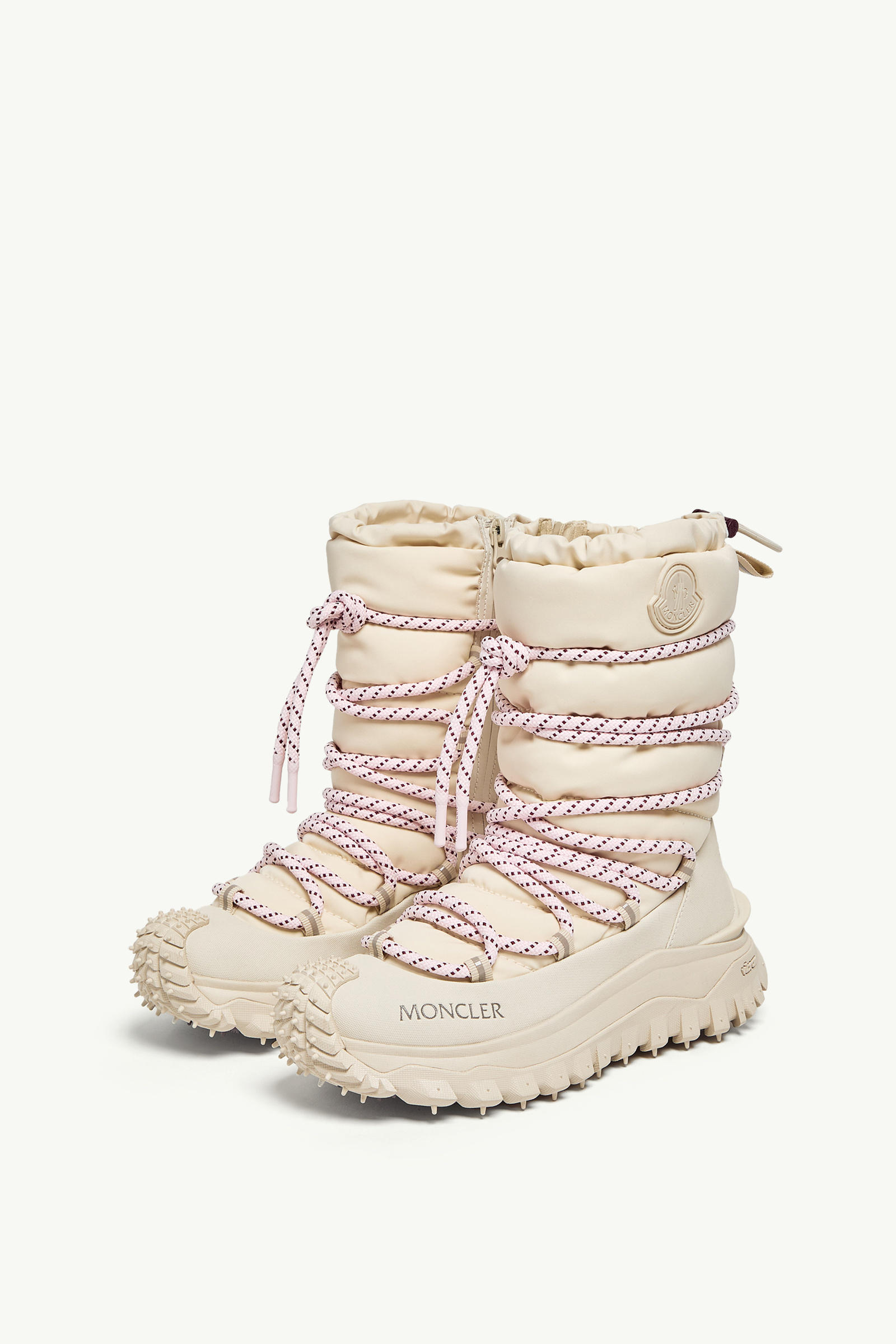 Trailgrip Après High Boots Women White Ivory Moncler 3