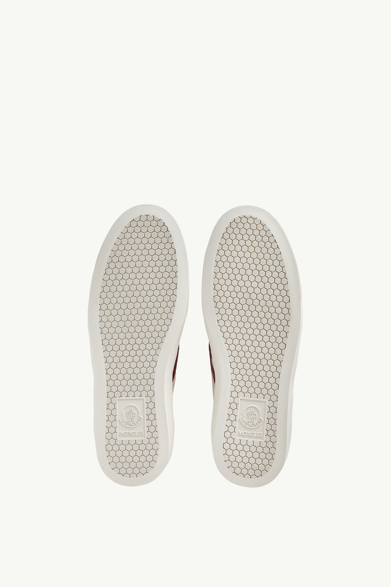 Monaco2 Sneaker aus Leder Damen Butterweiss & Dunkelrot Moncler 6