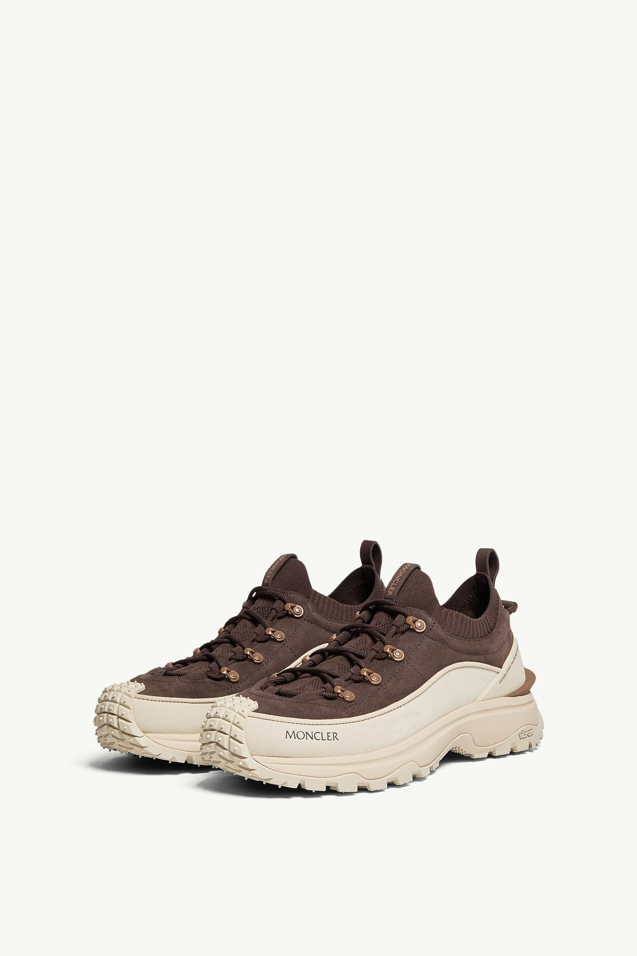 Trailgrip Lite3女士牛剖层革运动鞋 女士 米色 Moncler 3