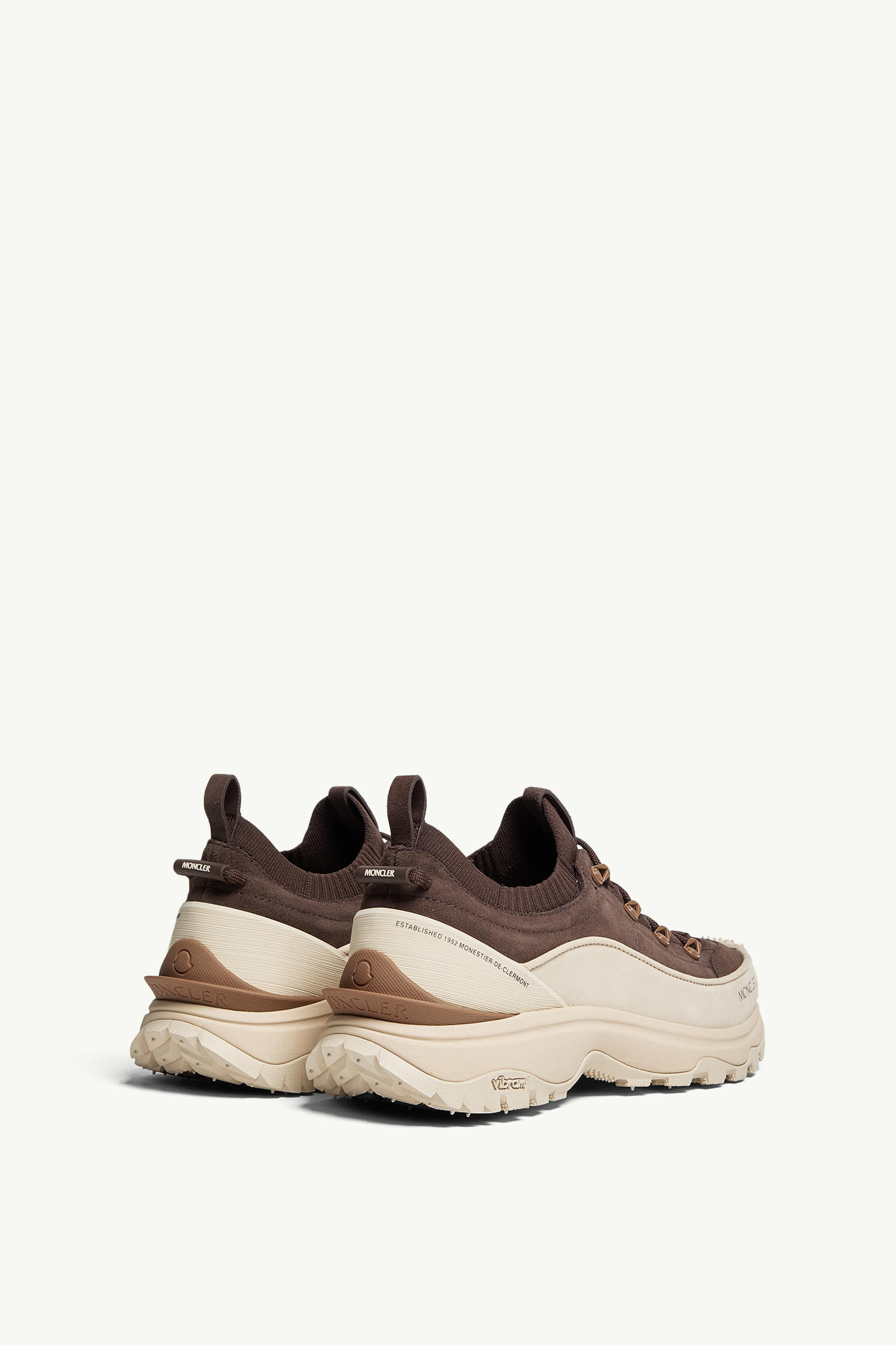 Trailgrip Lite3 Nubuck & Suede Trainers Women Beige Moncler 4