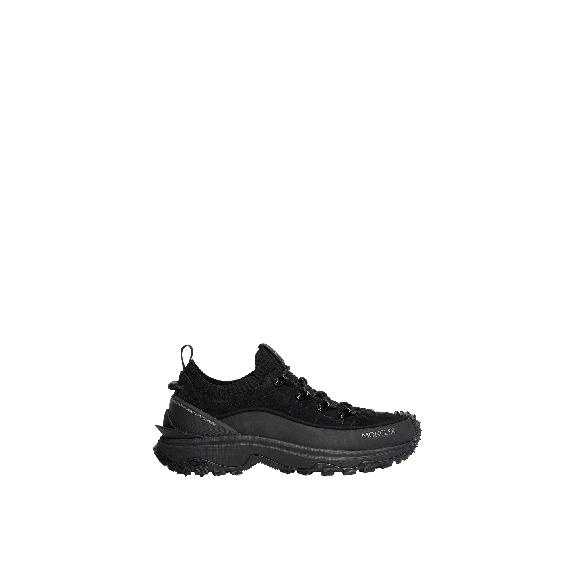 Moncler   Trailgrip Lite3 Nubuck & Suede Trainers for Women in Black, Size: 39