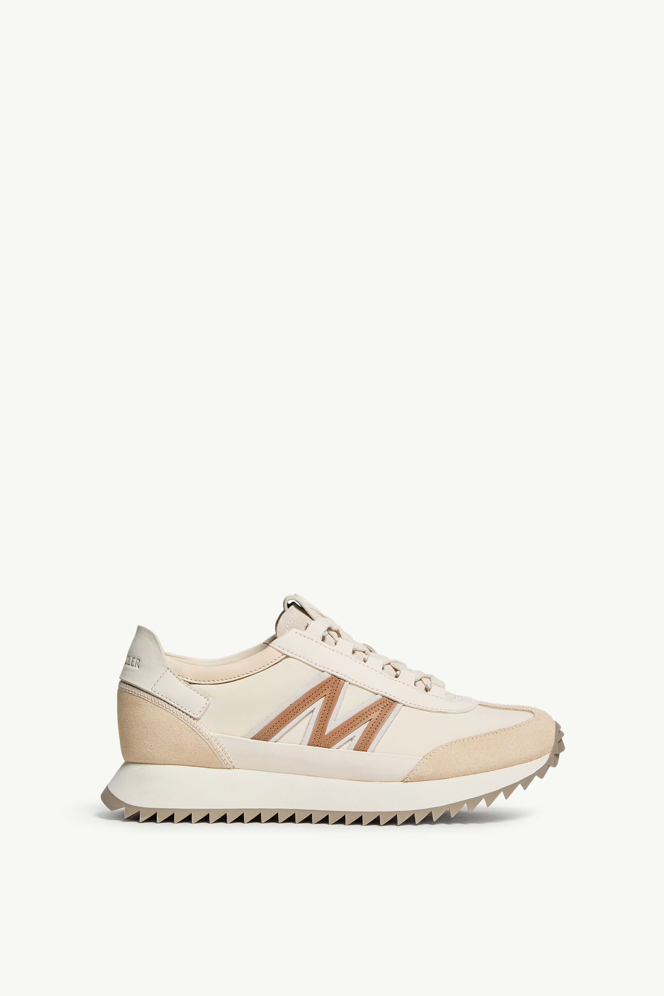 Pacey2 Suede & Nubuck Trainers Women Light Beige Moncler 0
