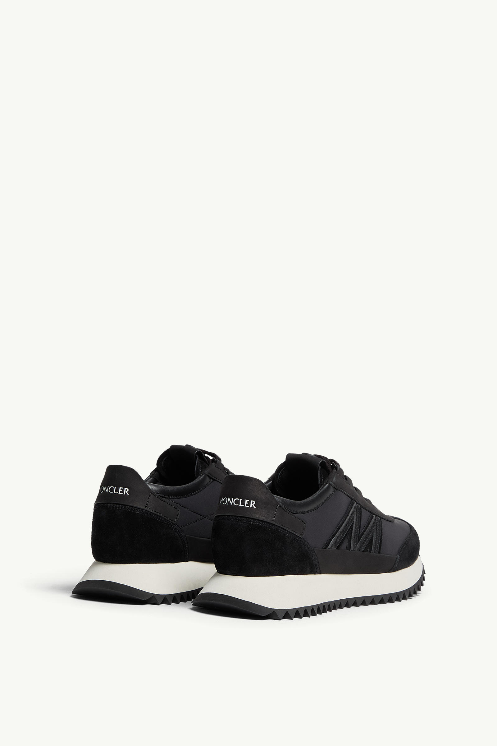 Pacey2 Suede & Nubuck Trainers Women Black Moncler 4