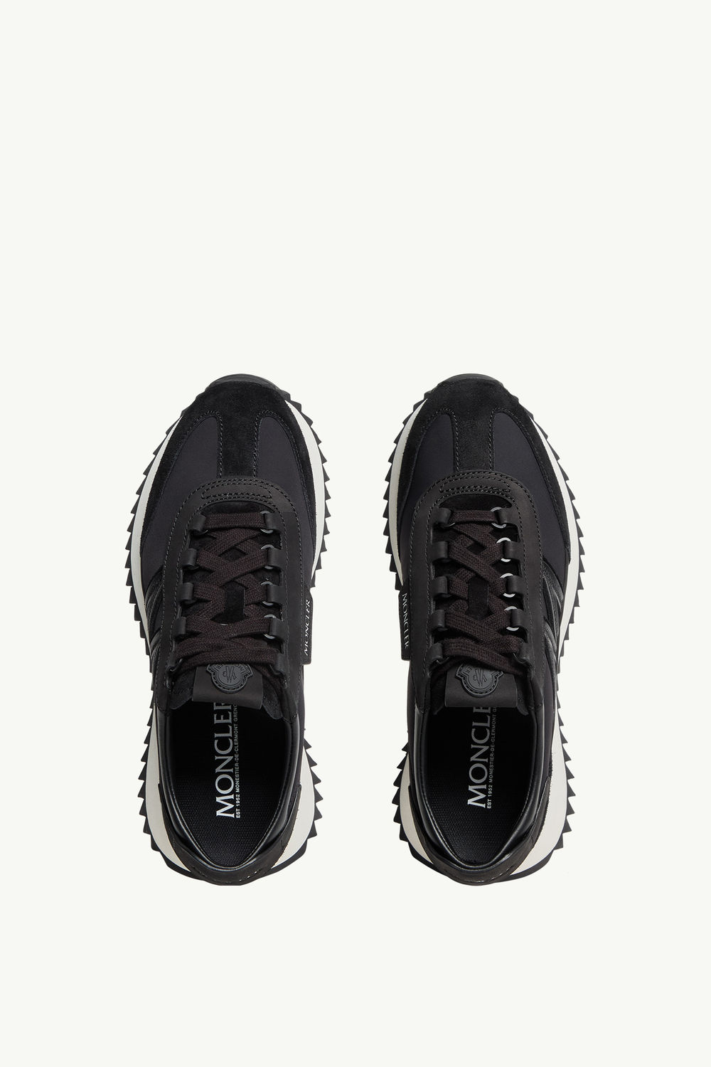 Pacey2 Suede & Nubuck Trainers Women Black Moncler 5