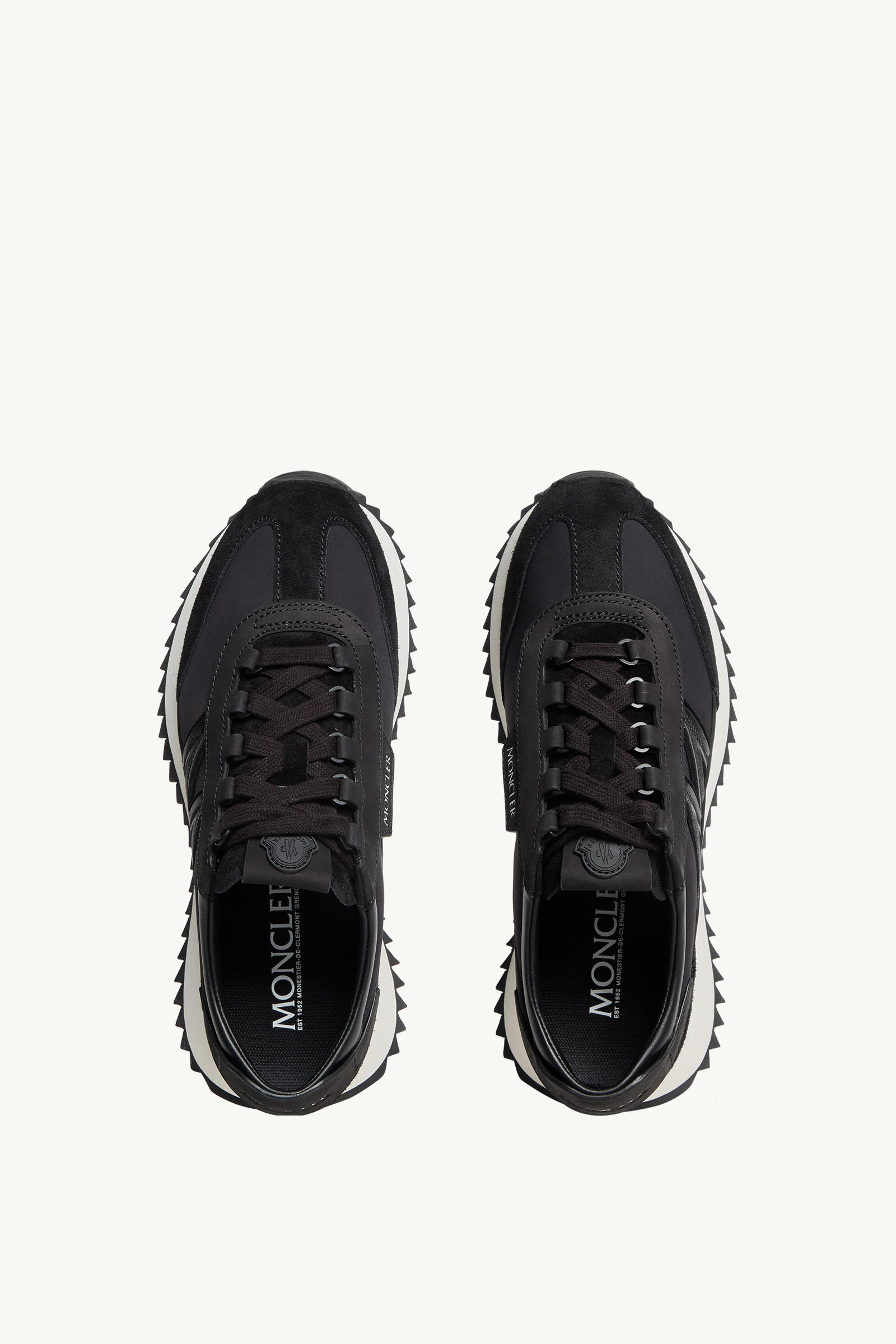 Pacey2 Suede & Nubuck Trainers Women Black Moncler 5