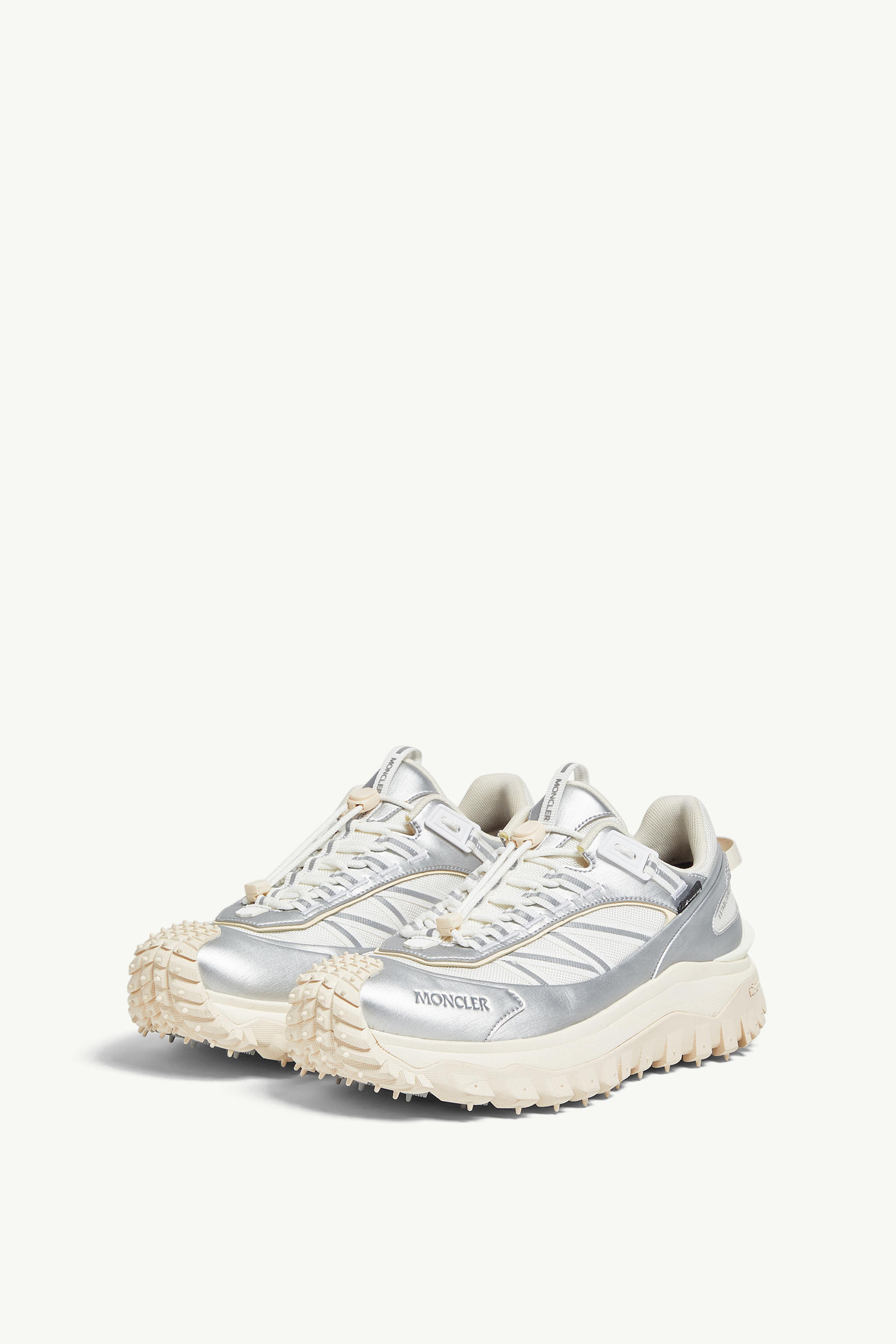 Trailgrip GTX Leather Trainers Women Silver Moncler 3
