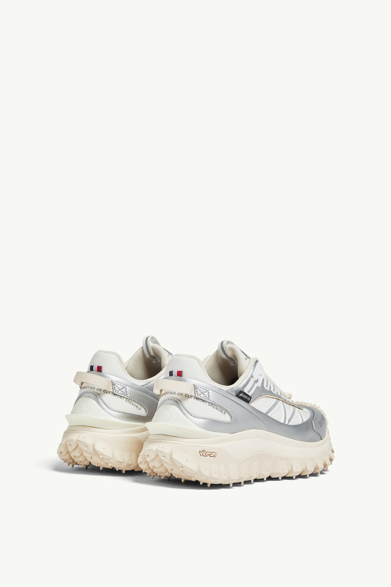 Trailgrip GTX Leather Trainers Women Silver Moncler 4