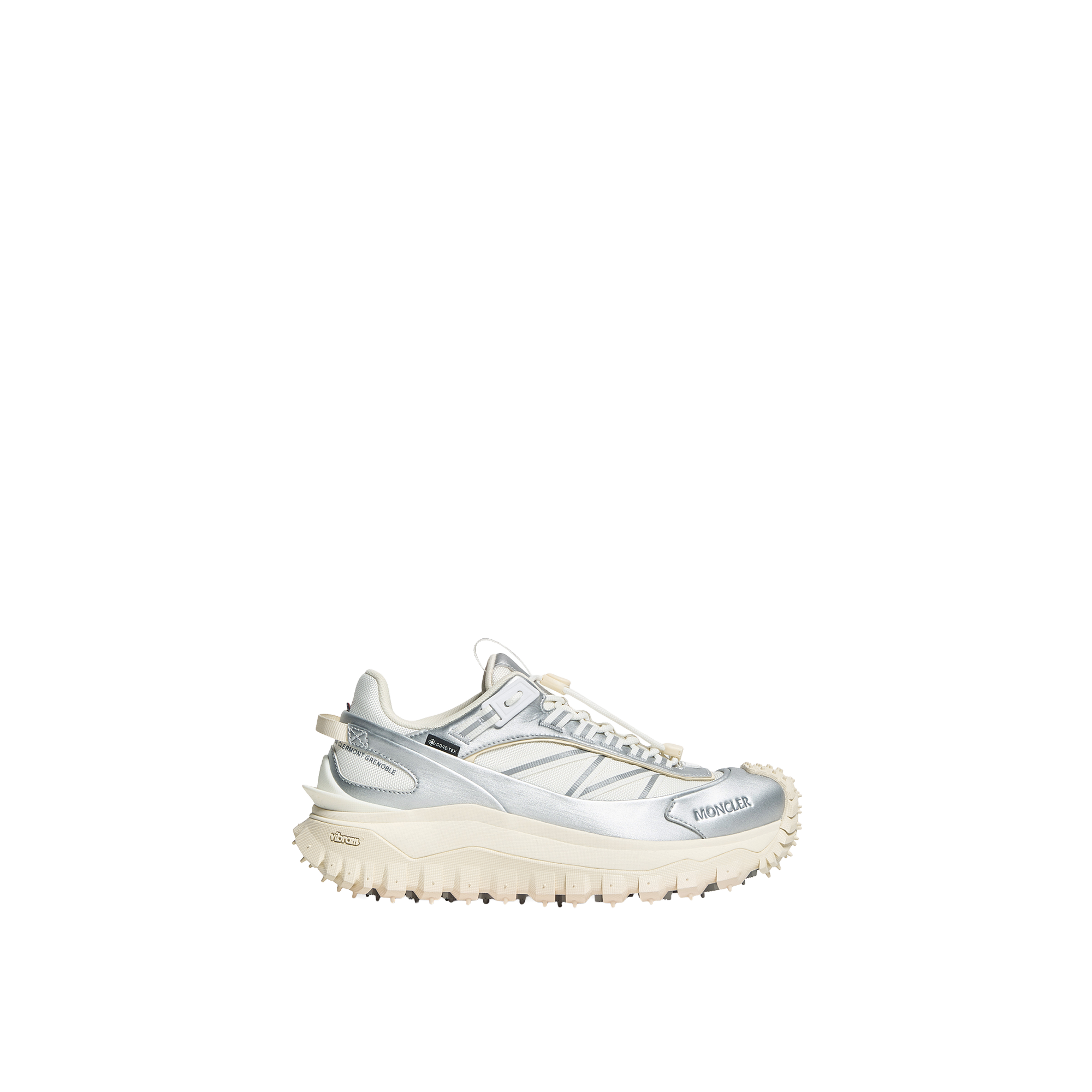 Moncler   Trailgrip Gtx Leather Trainers for Women in Gray, Size: 39