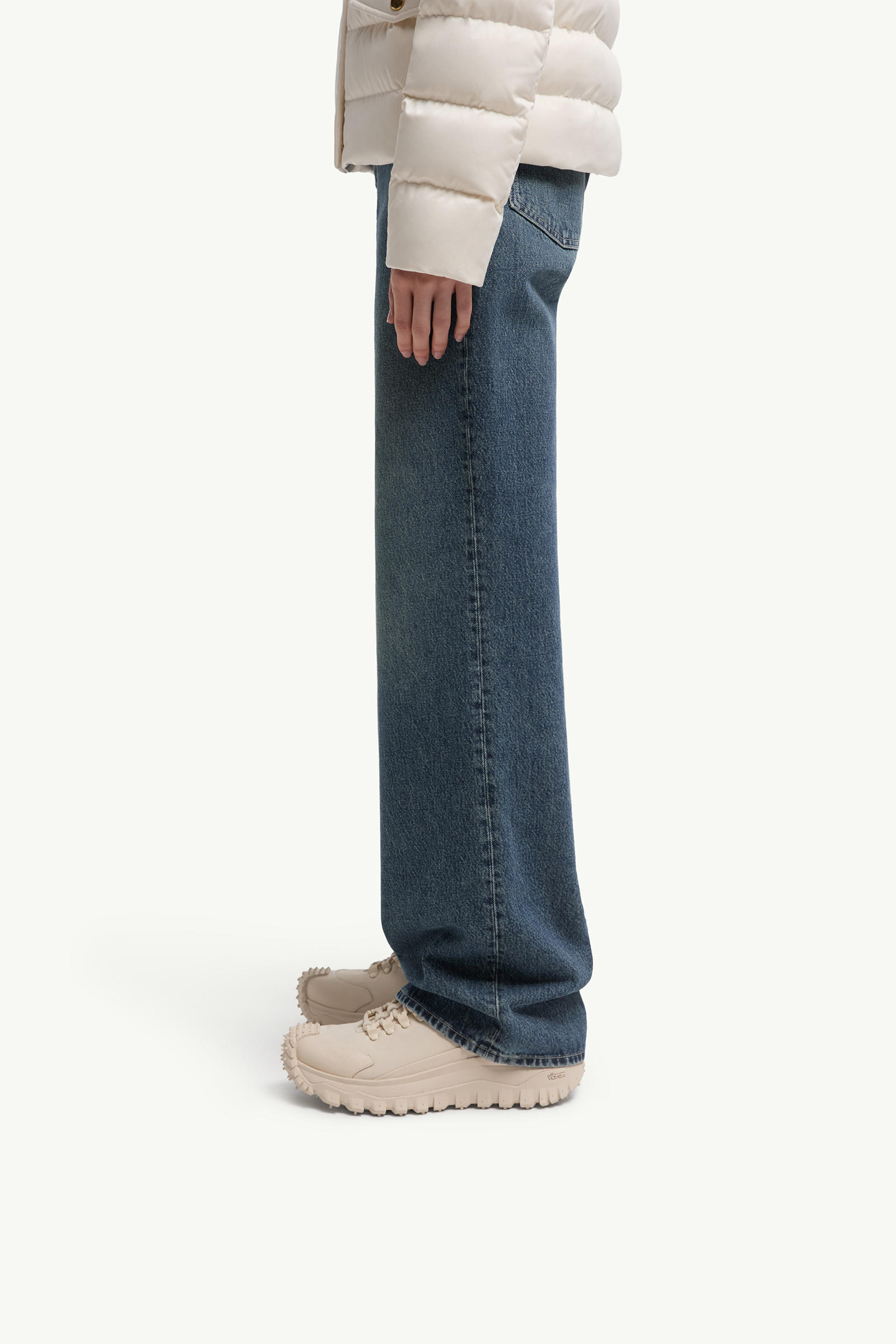 Sneakers Trailgrip GTX en daim et cuir Femmes Blanc Ivoire Moncler 1