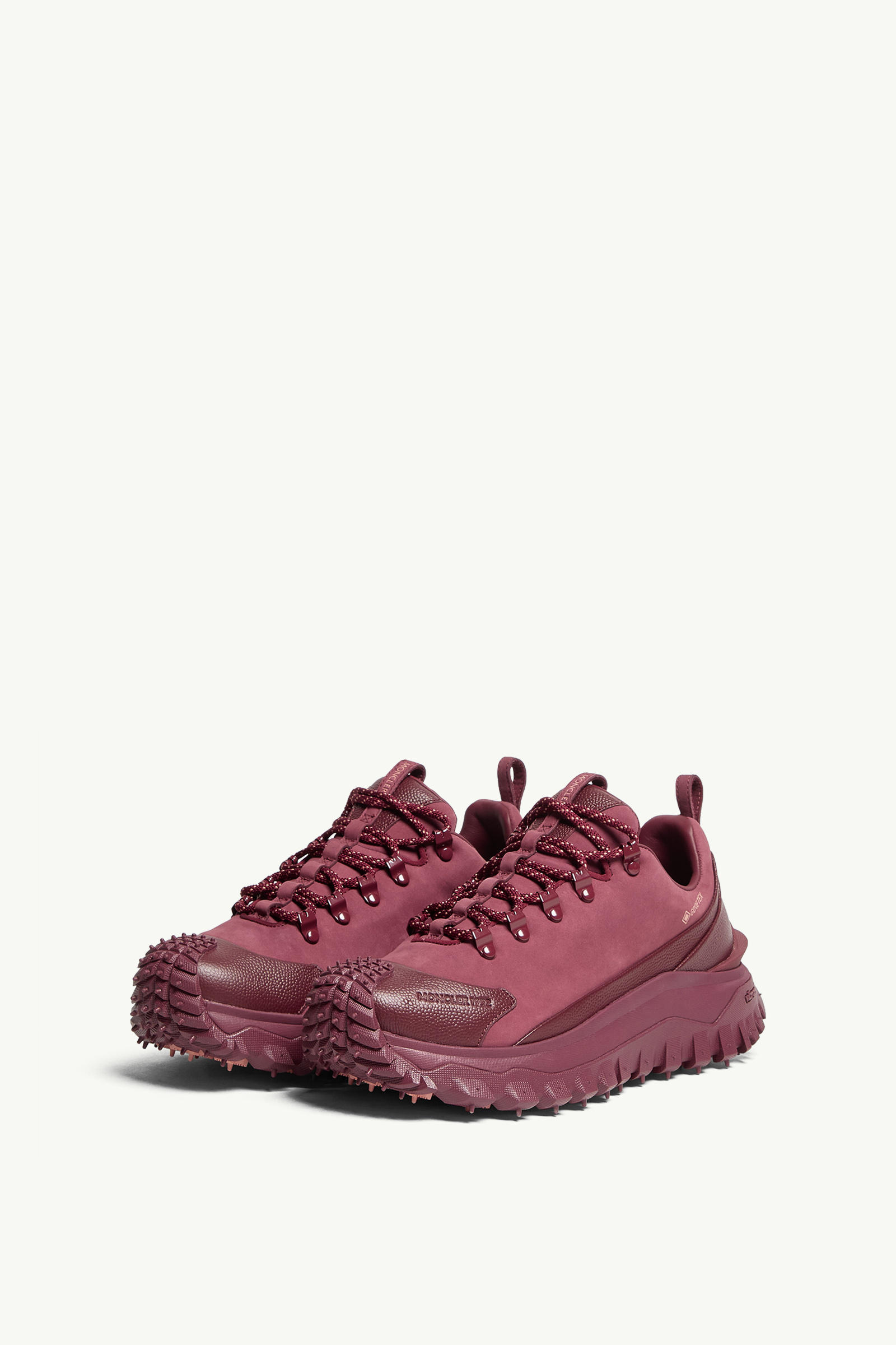 Trailgrip GTX Suede & Leather Trainers Women Burgundy Moncler 2