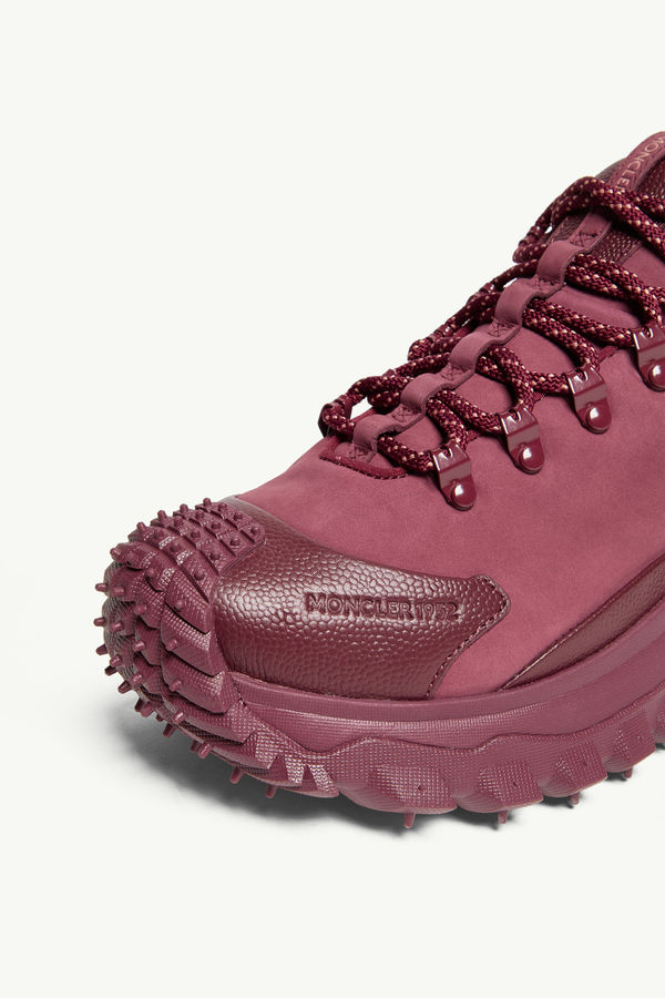 Trailgrip APEX2GTX Suede & Leather Trainers Women Burgundy Moncler 7