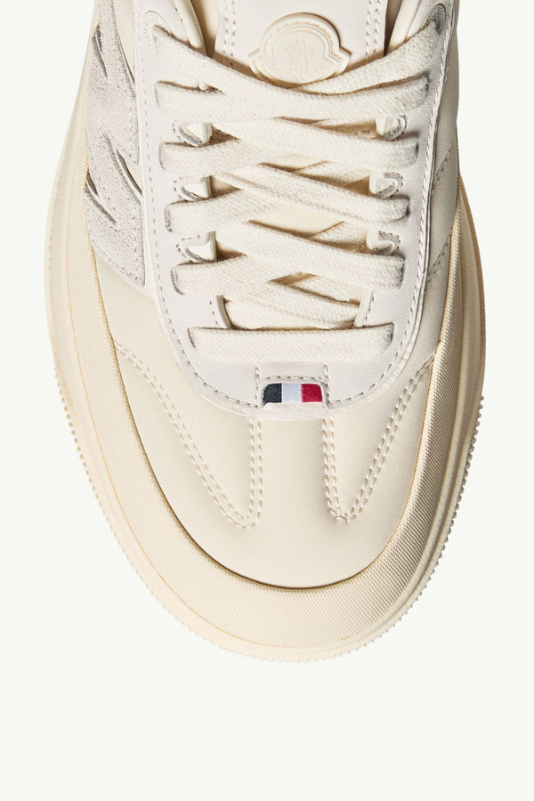 Moncler Altive Nubuck & Suede Trainers Women Light Beige Moncler 2