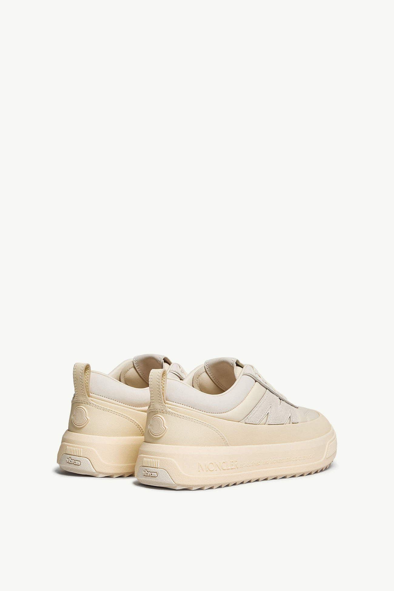 Moncler Altive Sneaker aus Nubuk und Wildleder Damen Hellbeige Moncler 4