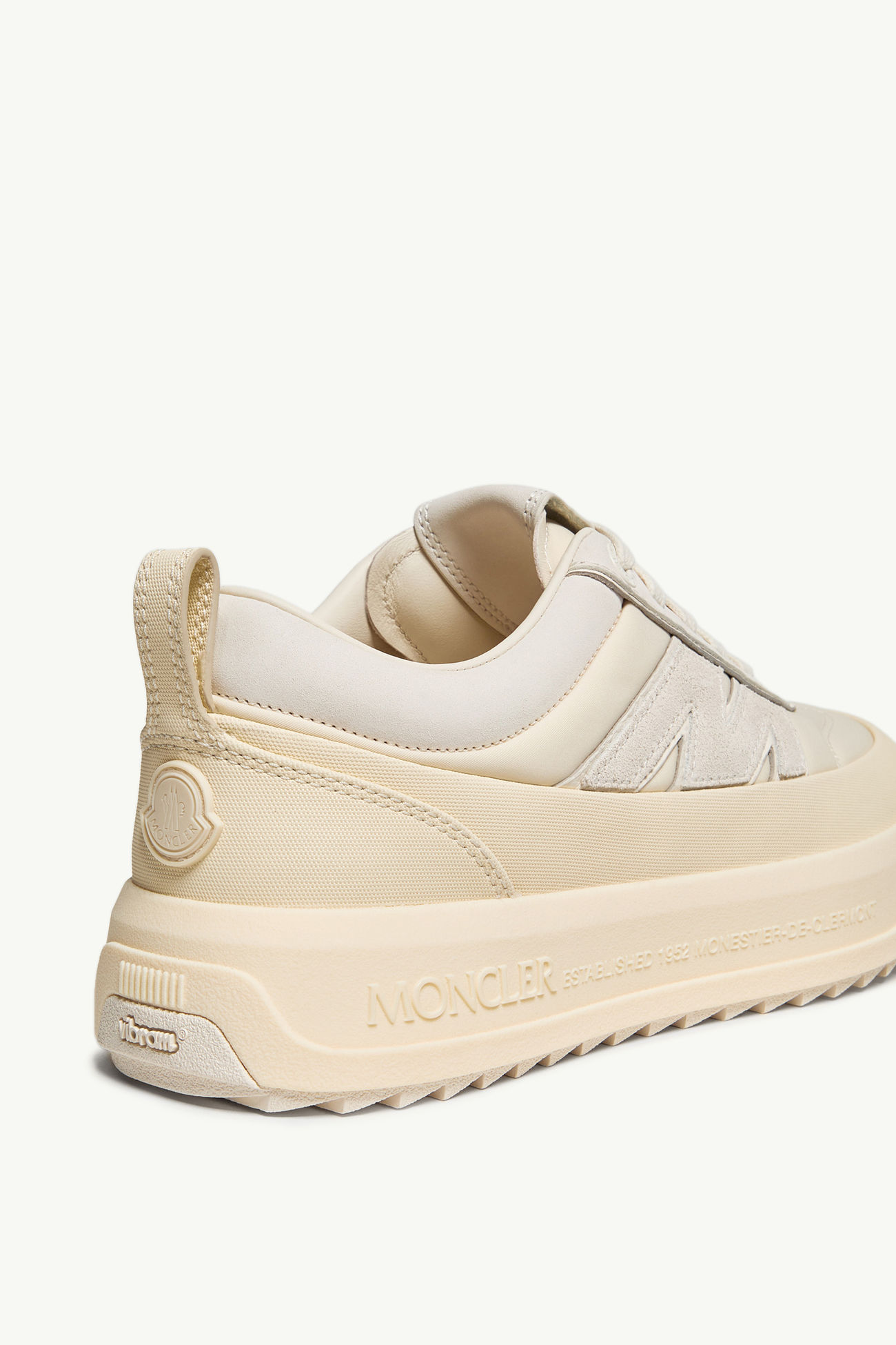 Moncler Altive Sneaker aus Nubuk und Wildleder Damen Hellbeige Moncler 7