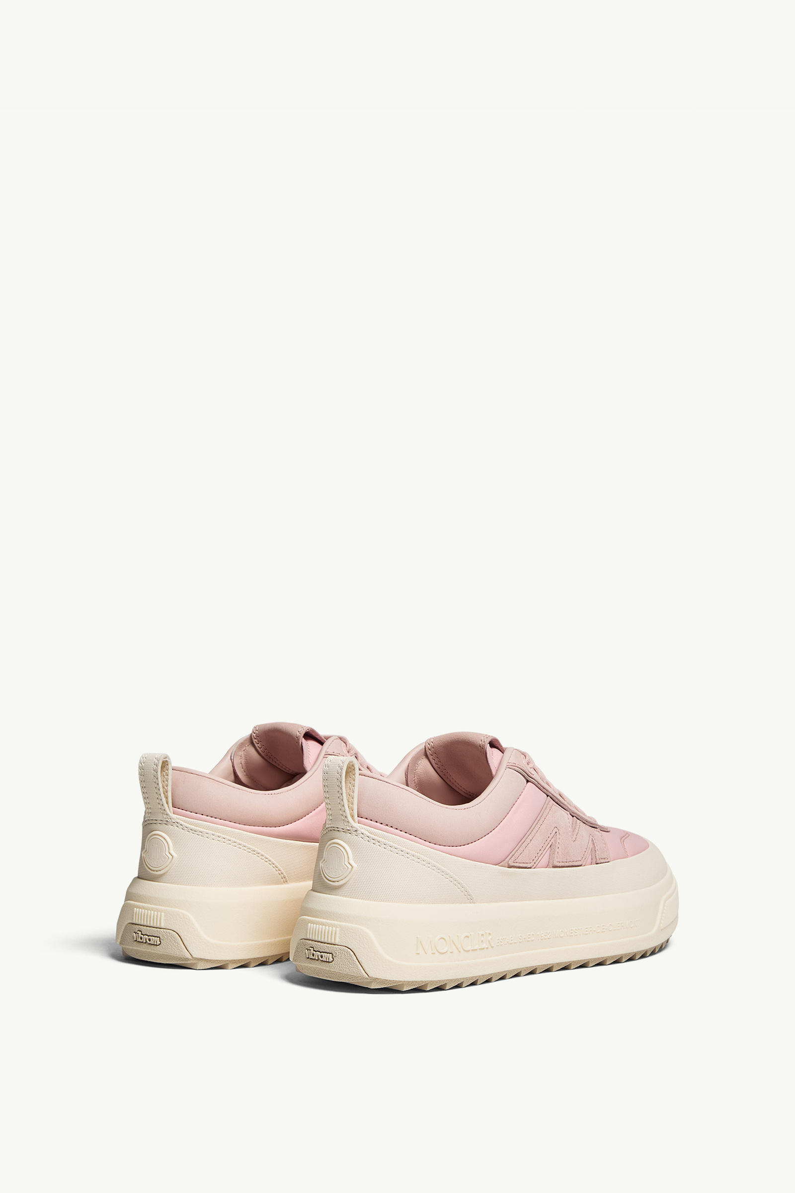 Moncler Altive Nubuck & Suede Trainers Women Pink Moncler 4