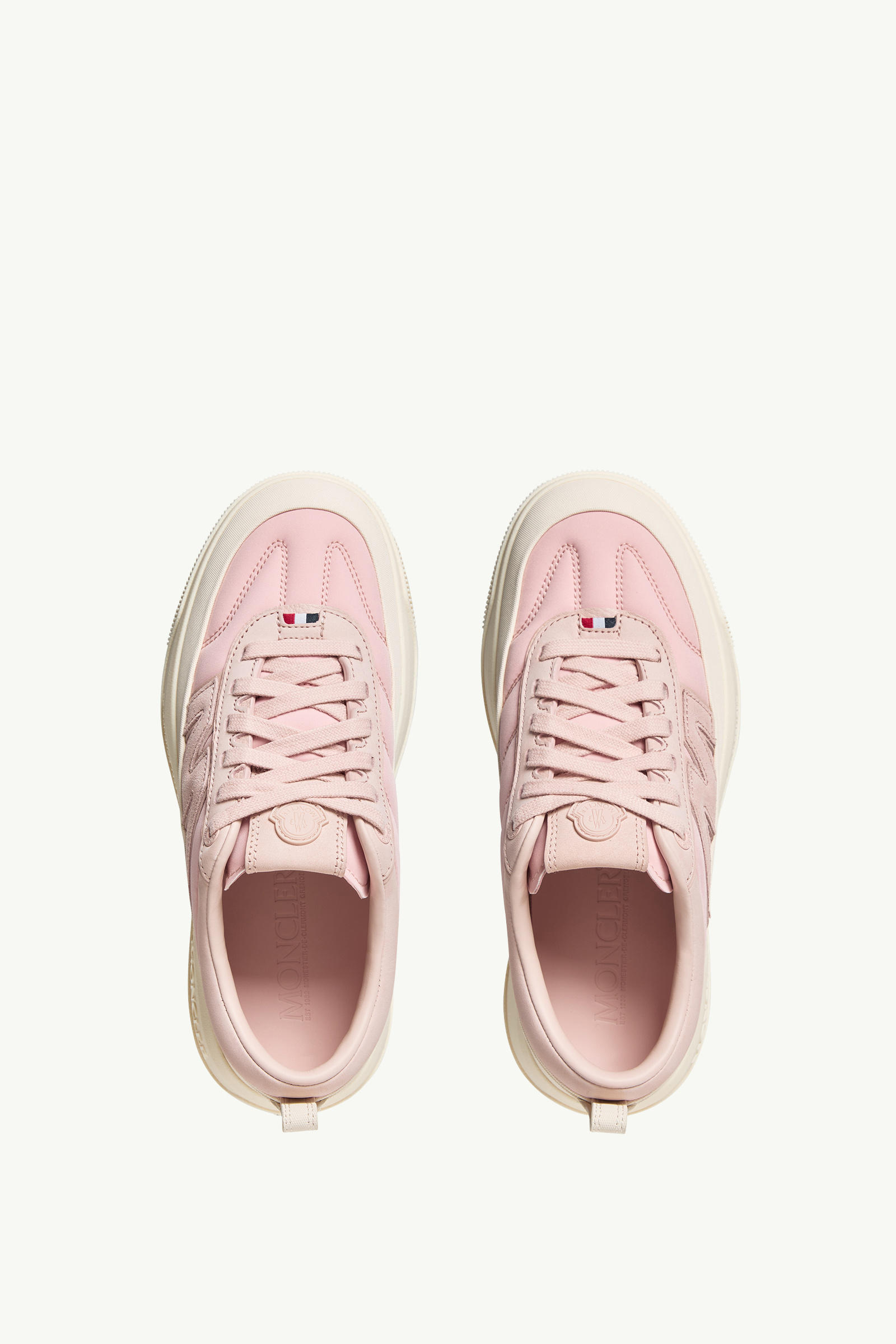 Moncler Altive Nubuck & Suede Trainers Women Pink Moncler 5