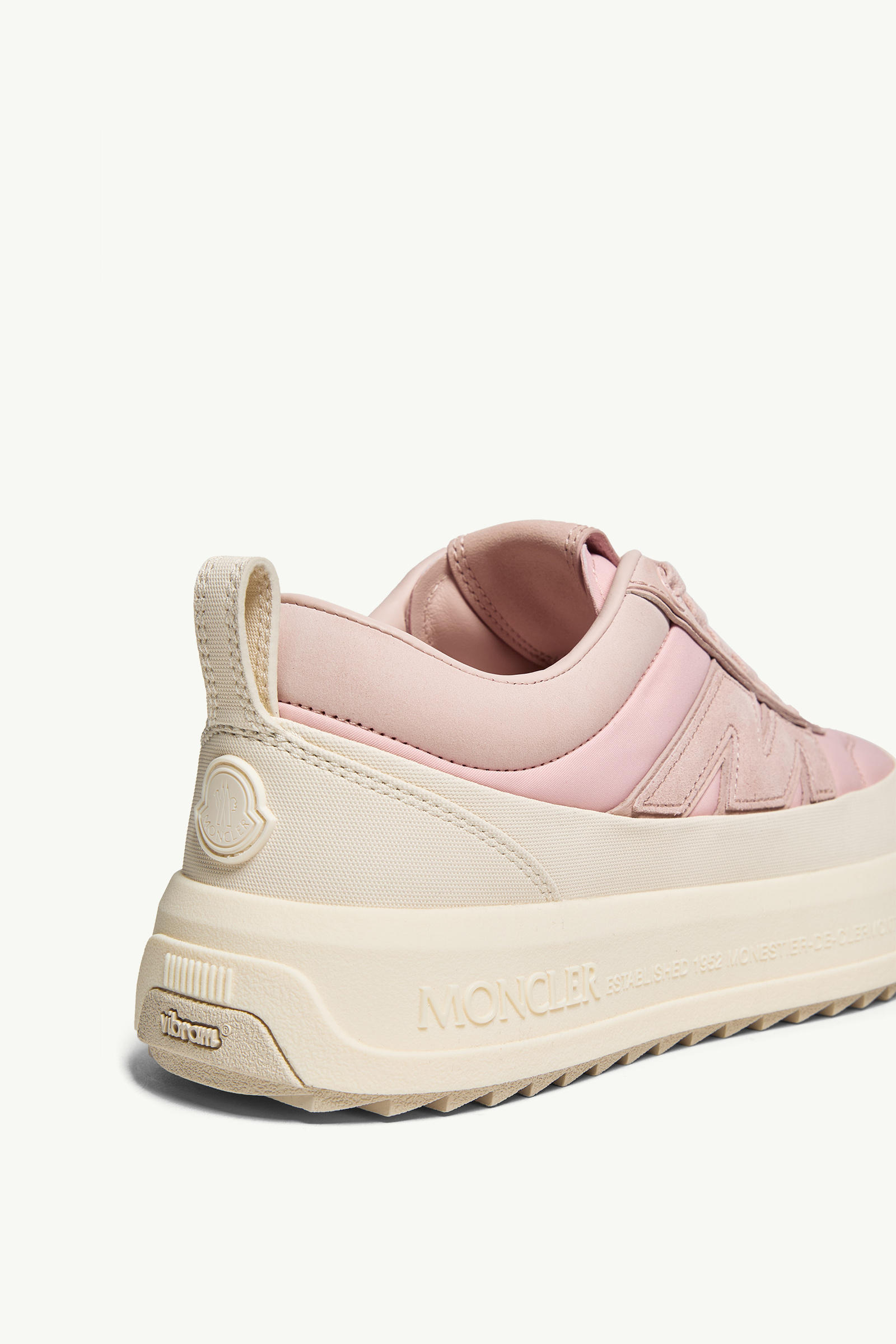 Moncler Altive Nubuck & Suede Trainers Women Pink Moncler 7