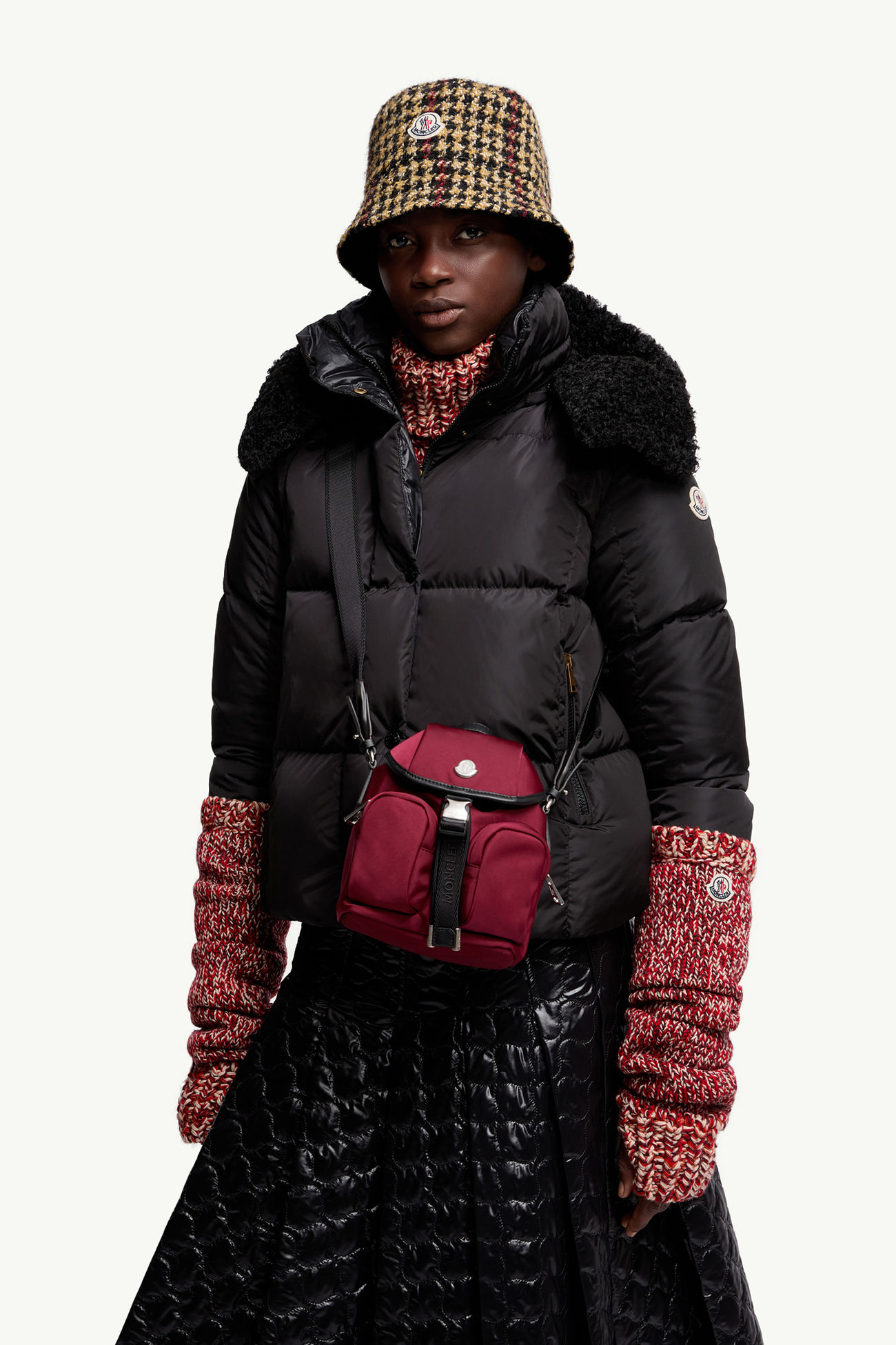 Mini Trick クロスボディバッグ レディース バーガンディー Moncler 1