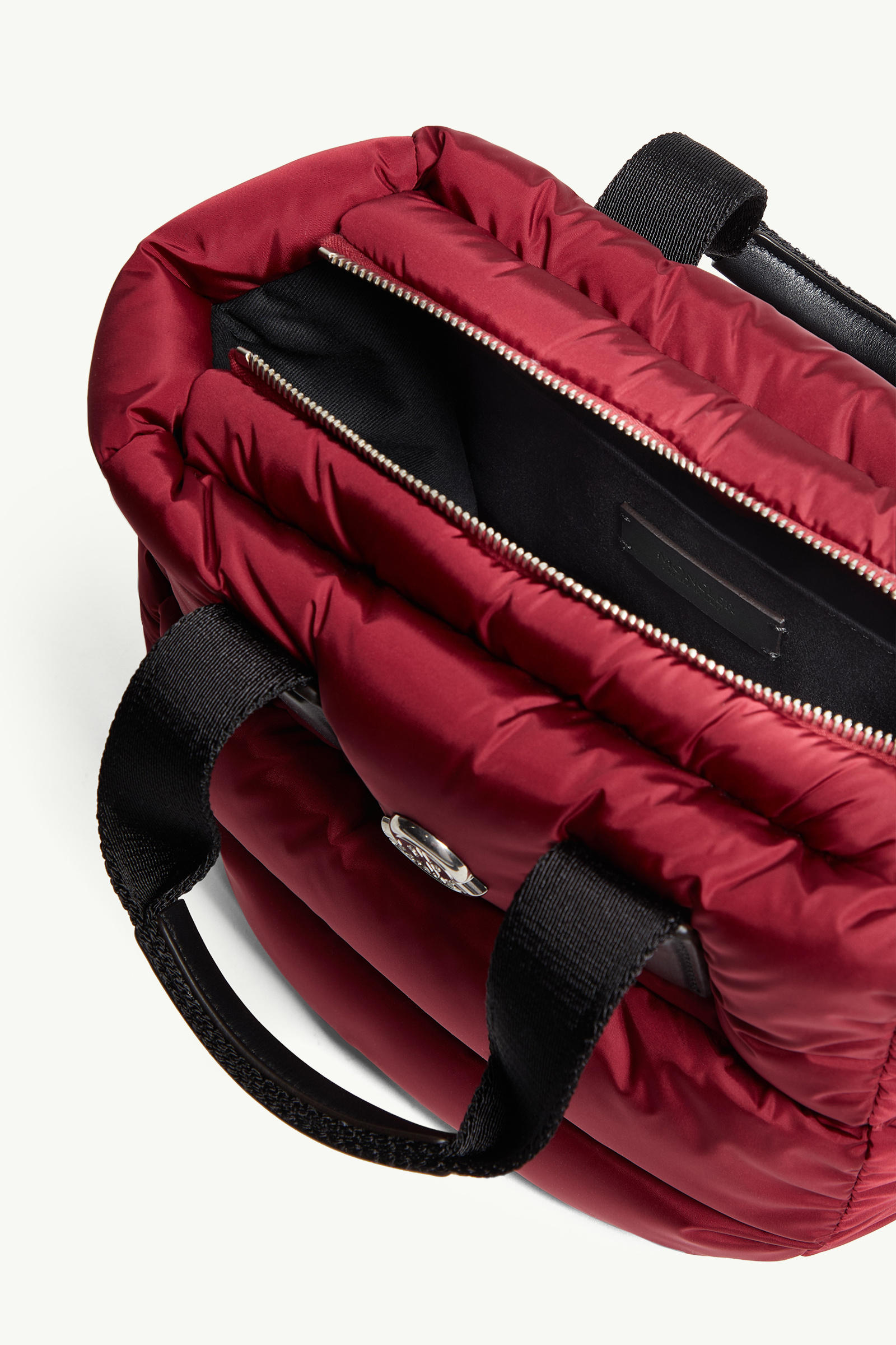 Caradoc Water-Repellent Mini Tote Bag Women Dark Red Moncler 4