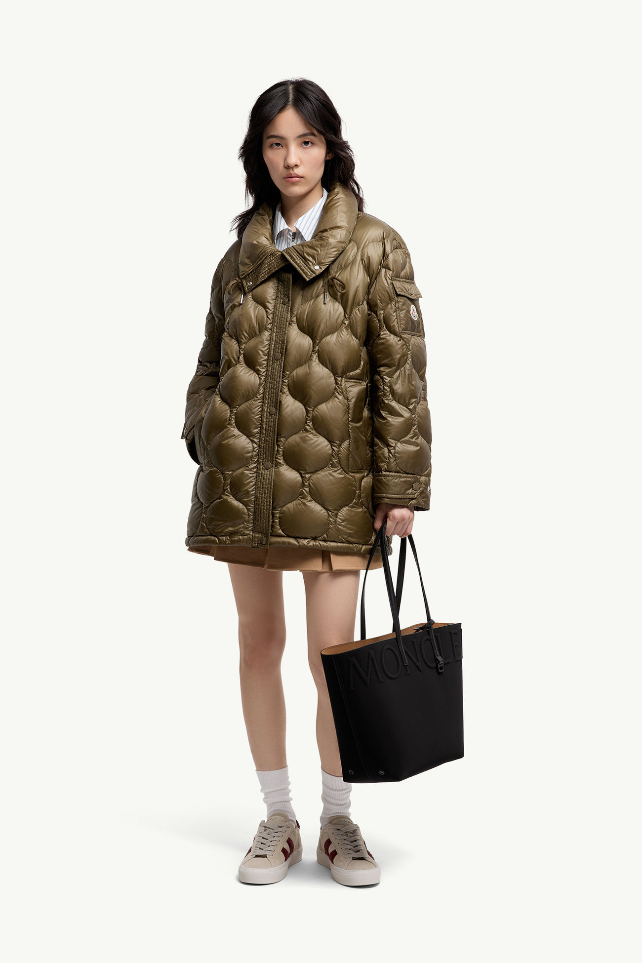 Very Mini Tote Bag aus Strick Damen Schwarz Moncler 1