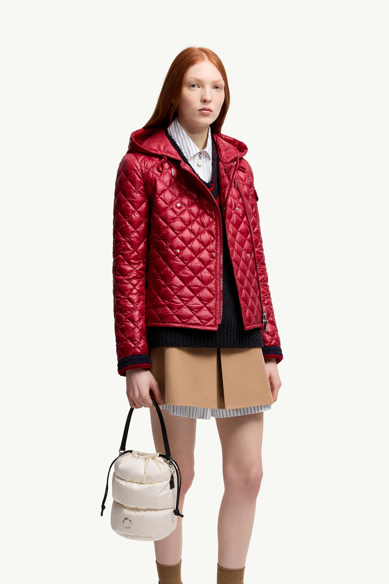 Caradoc 발수 버킷 백 여성 화이트 Moncler 1