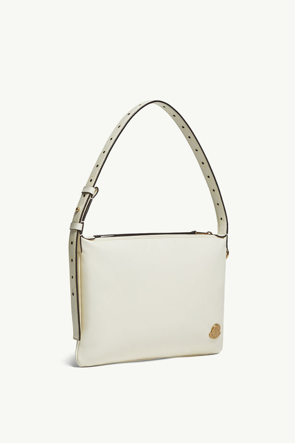 Sac porté épaule en cuir nappa Vetta Femmes Blanc Moncler 2