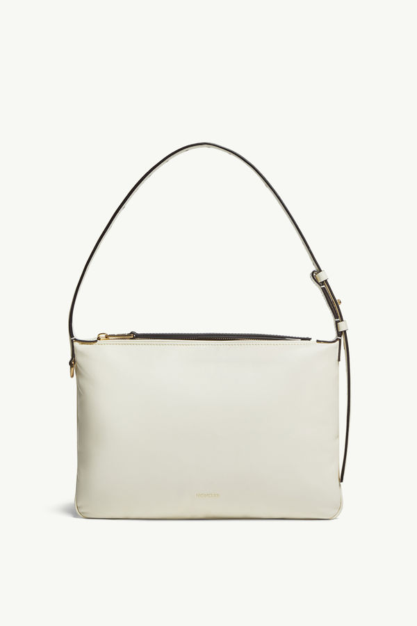 Sac porté épaule en cuir nappa Vetta Femmes Blanc Moncler 3