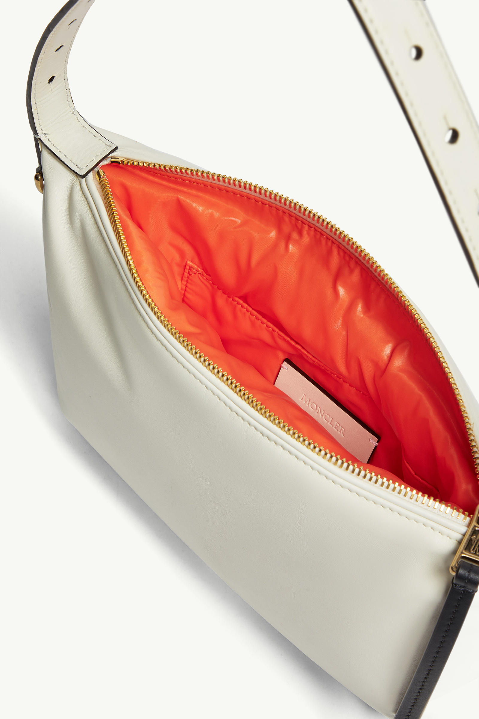 Vetta Nappa Leather Shoulder Bag Women White Moncler 4