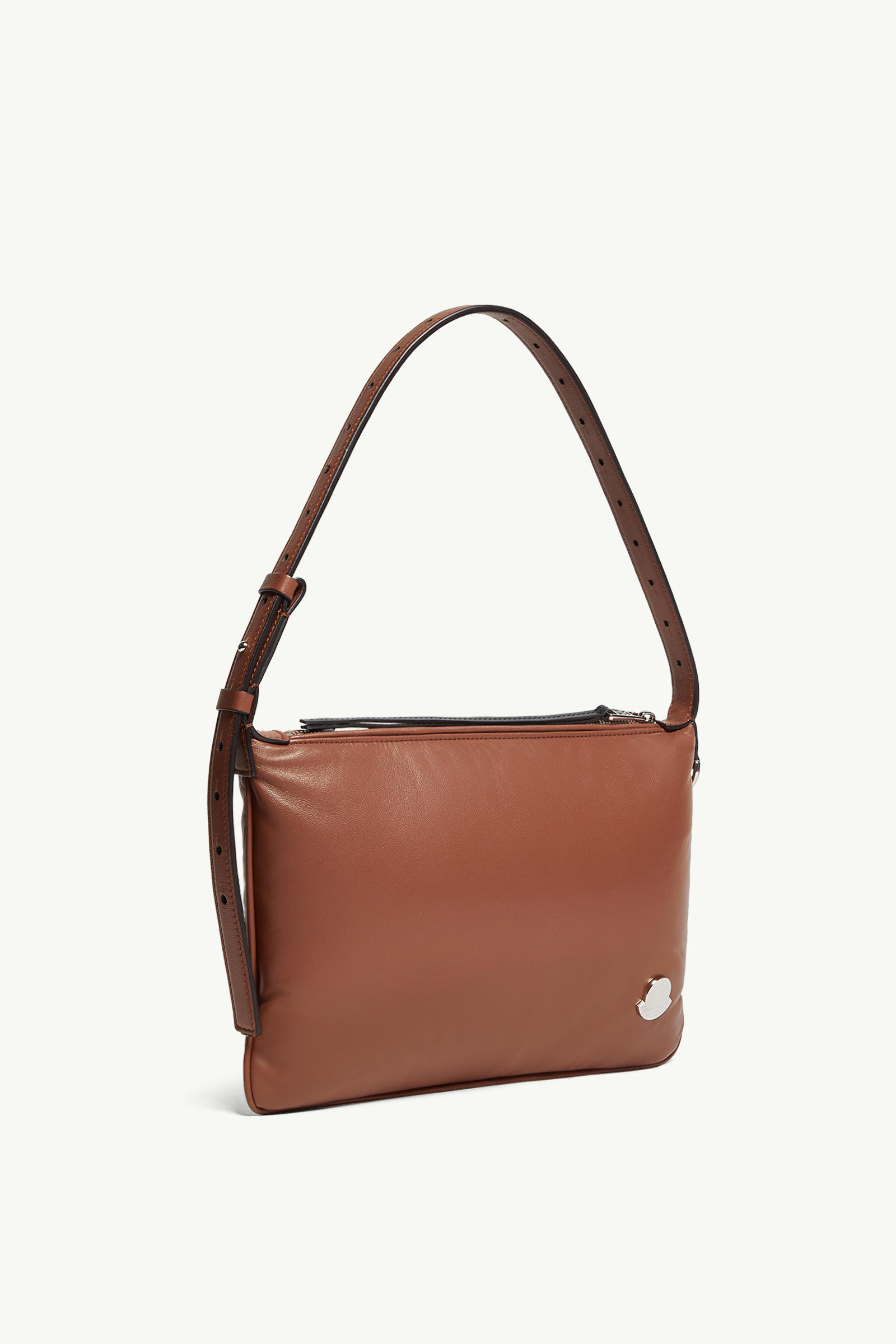 Sac porté épaule en cuir nappa Vetta Femmes Marron Moncler 2