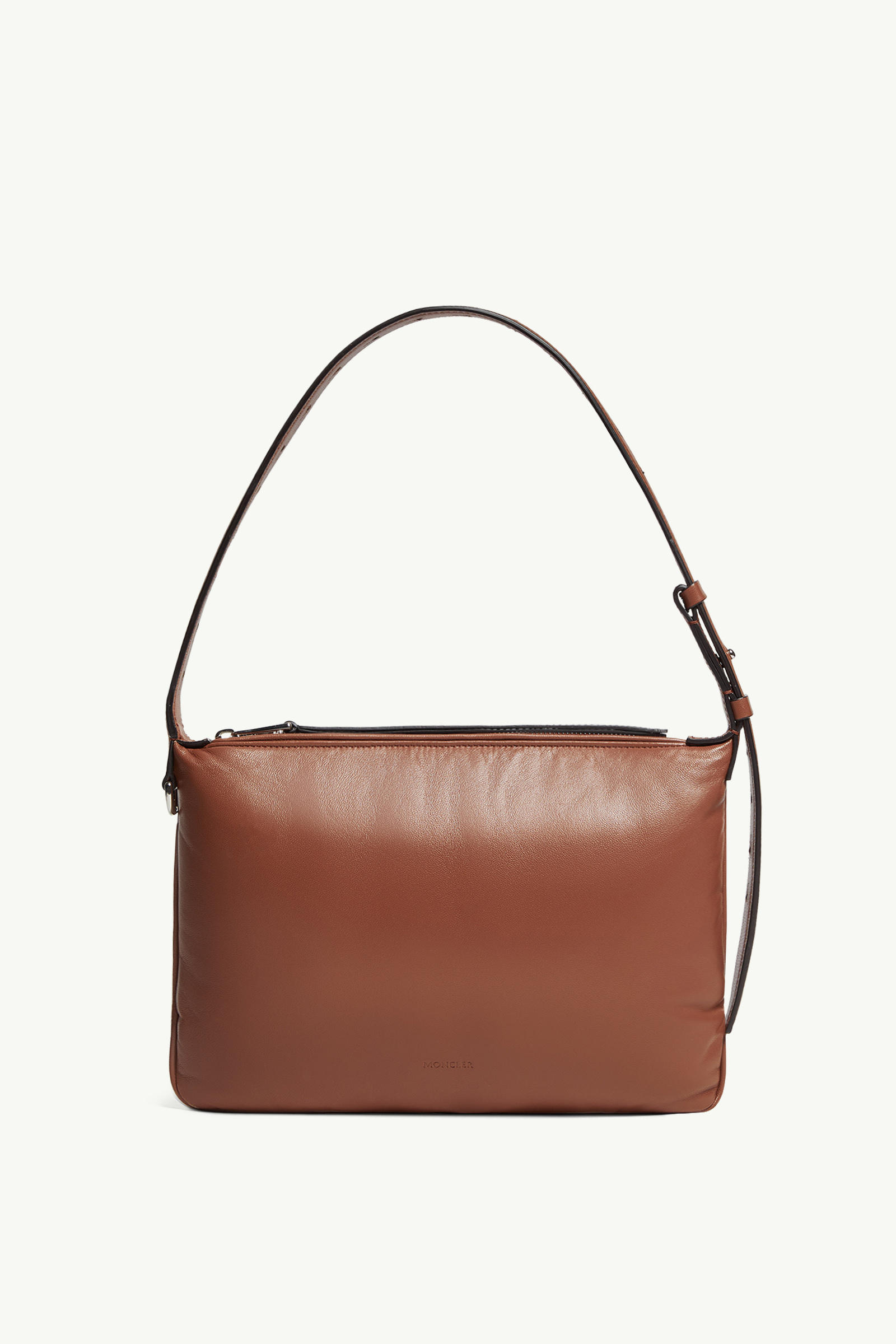 Sac porté épaule en cuir nappa Vetta Femmes Marron Moncler 3