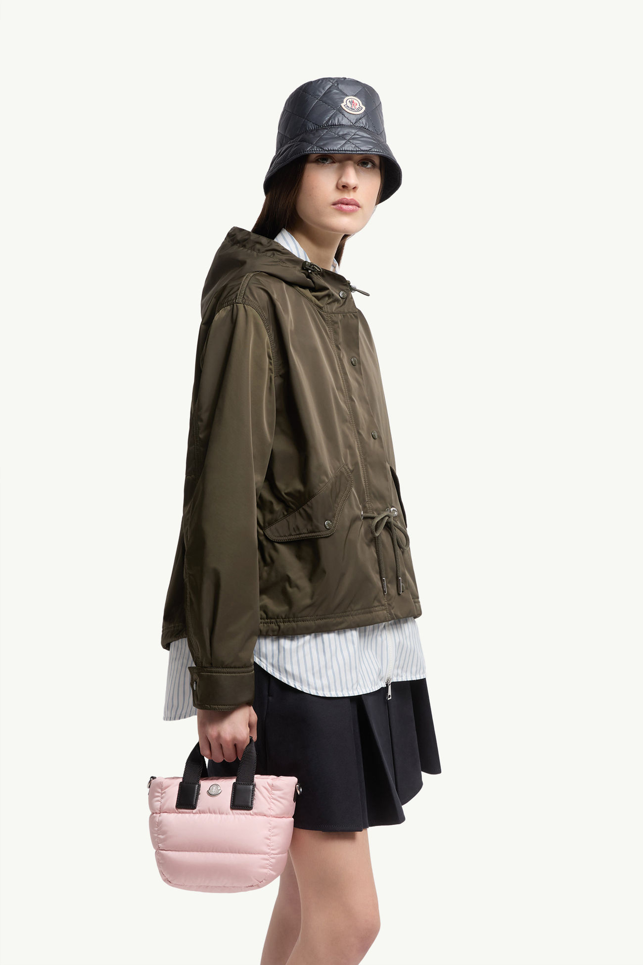 Caradoc防潑水袖珍手提袋 女士 粉紅色 Moncler 1