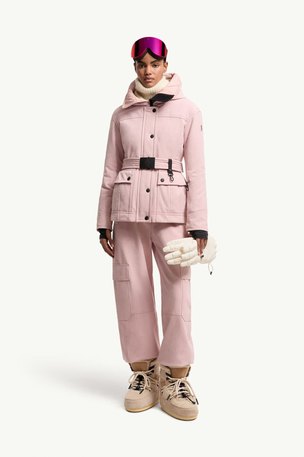 Giacca da sci imbottita Isle con cappuccio Donna Rosa Moncler 0