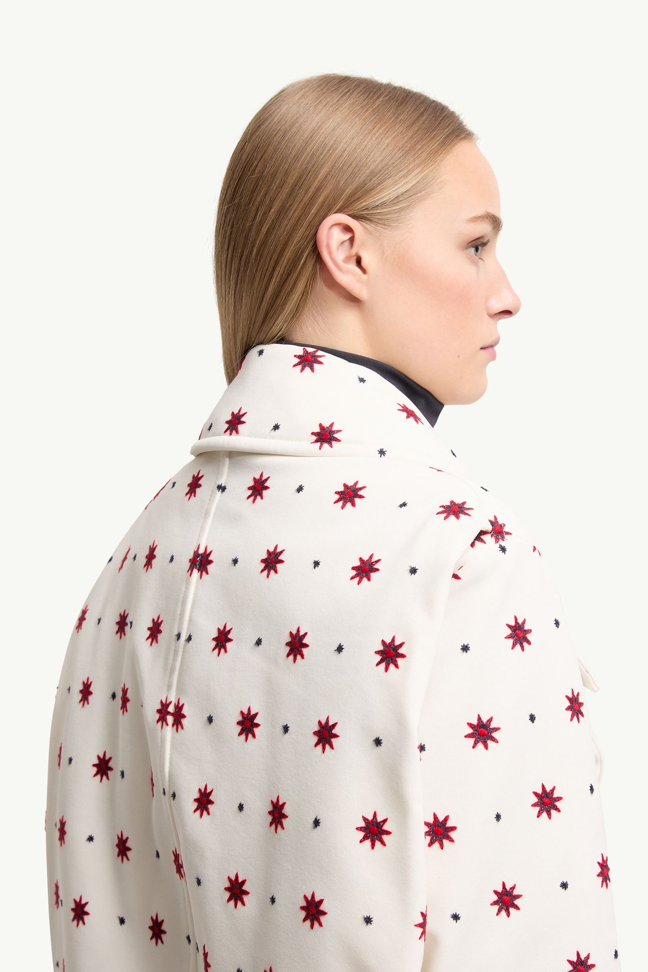 Larient幾何圖案羽絨恤衫式外套 女士 白色 Moncler 5