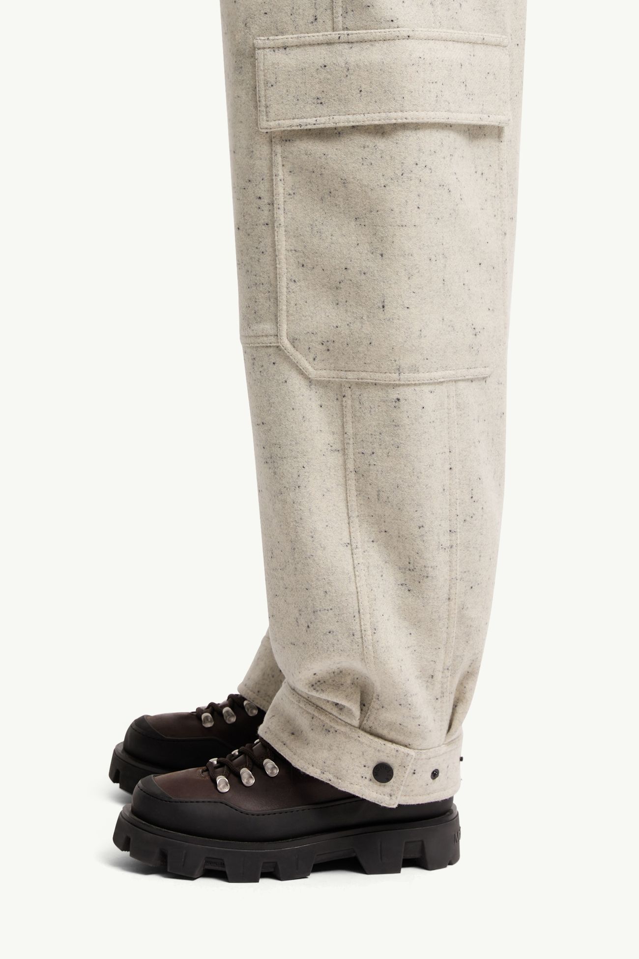 Cargohose aus Wolle Damen Weiß Moncler 1