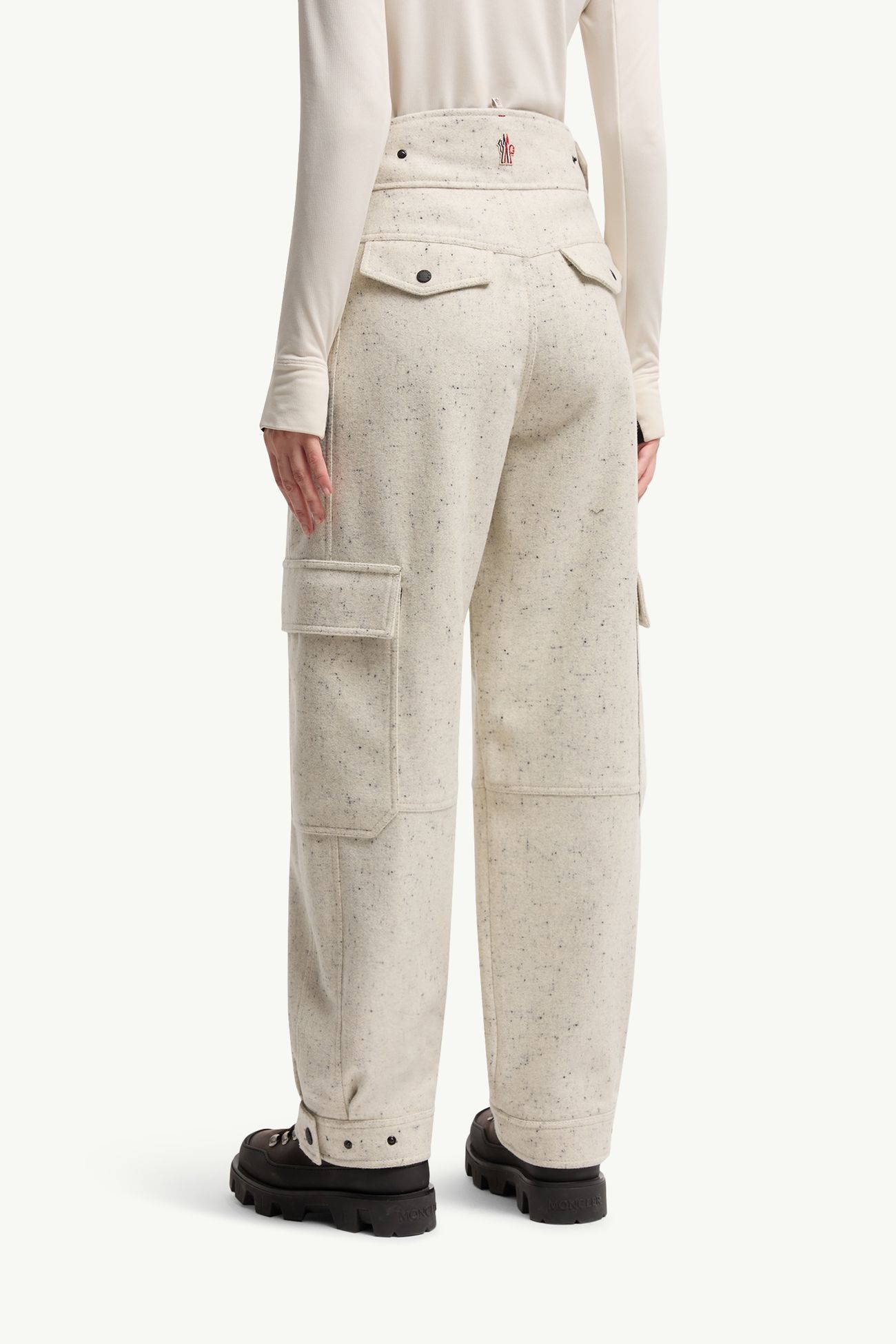 女士羊毛工装长裤 女士 白色 Moncler 4