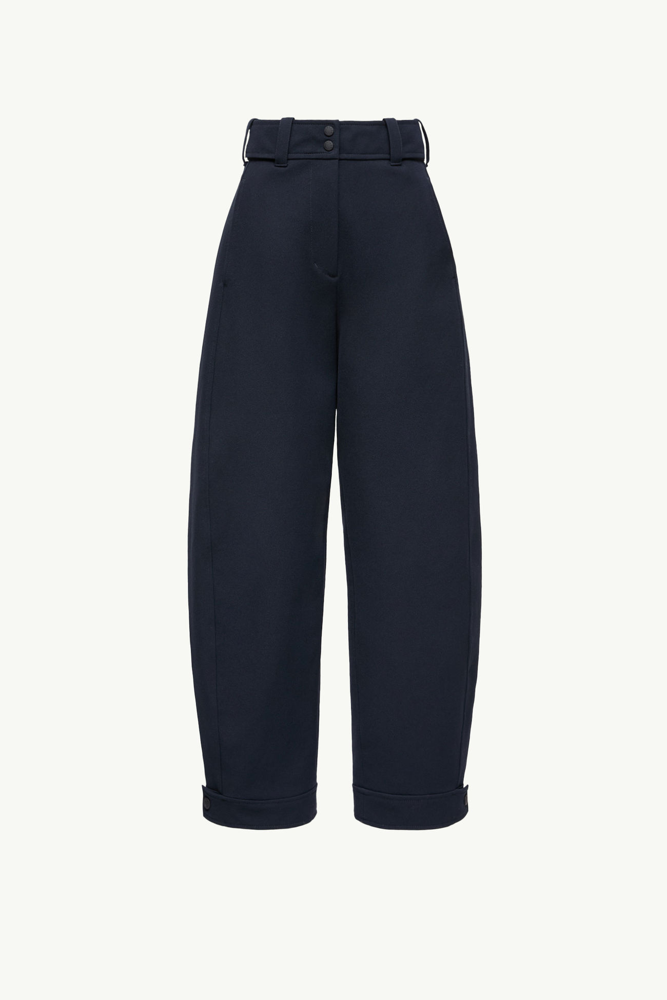 Technical Twill Trousers Women Navy Blue Moncler 2